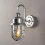 Cerignola outdoor wall light silver