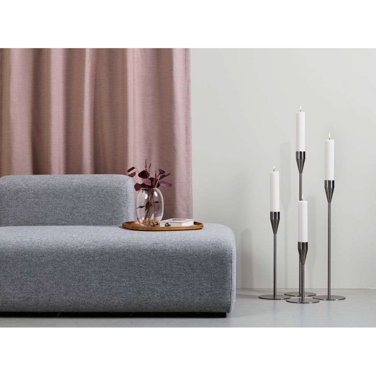 Venus Maxi Candle Holder H47,5 Stainless Steel - Piet Hein