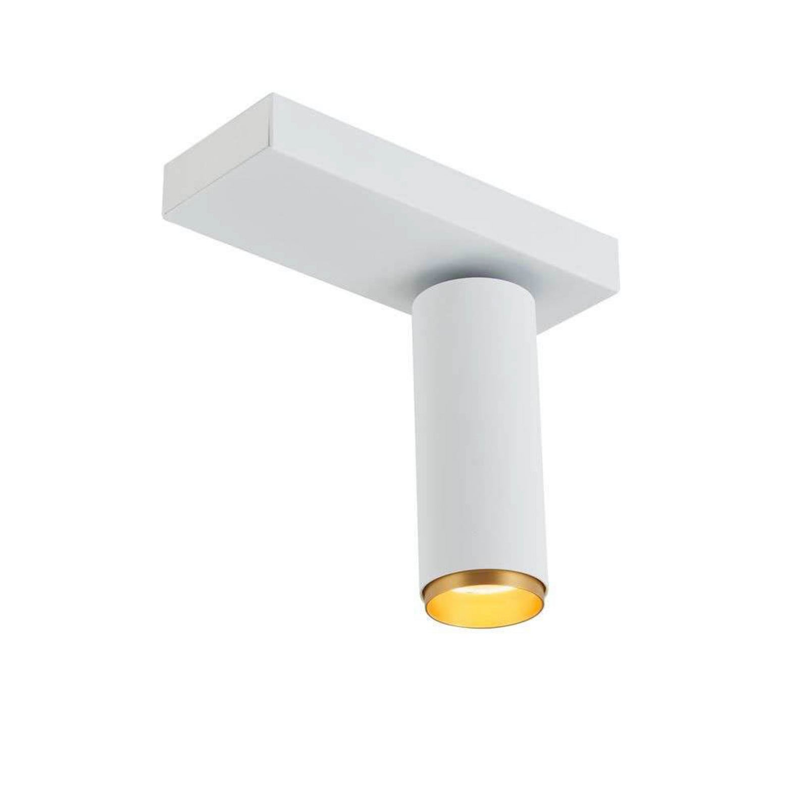 X-Beam loftlampe enkelt hvid/guld LOOM DESIGN - Stue - Moderne - Aluminium - Med én lyskilde billede