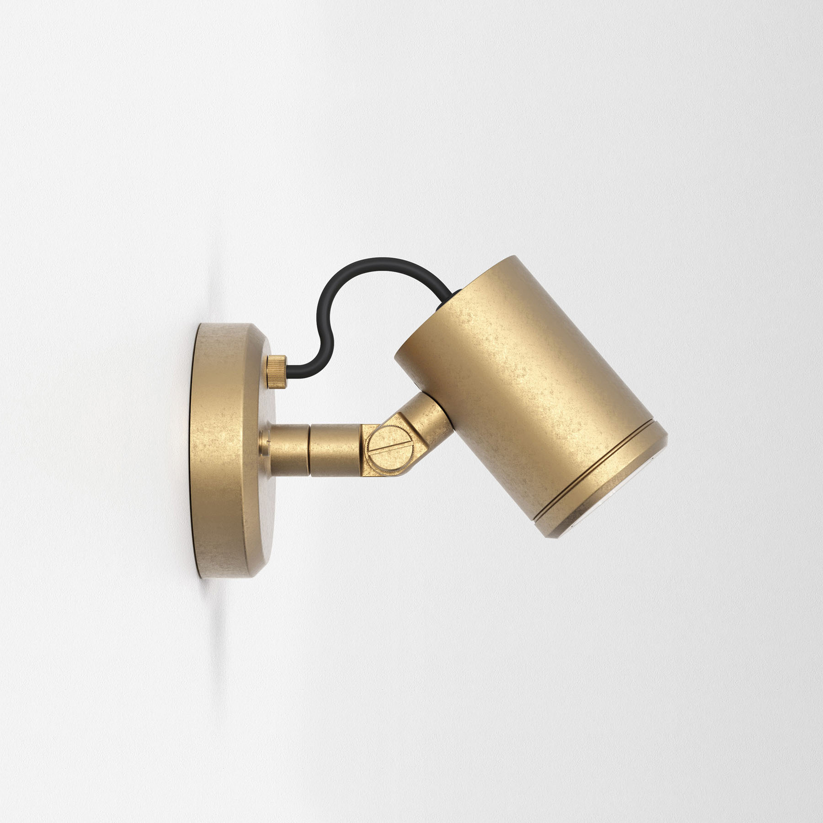 Astro Jura Single Spot wall spotlight, brass, brass, GU10, 6 W, energy efficiency: A++, W: 12 cm, H: 15.5 cm
