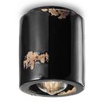 C986 ceiling light in a vintage style, black