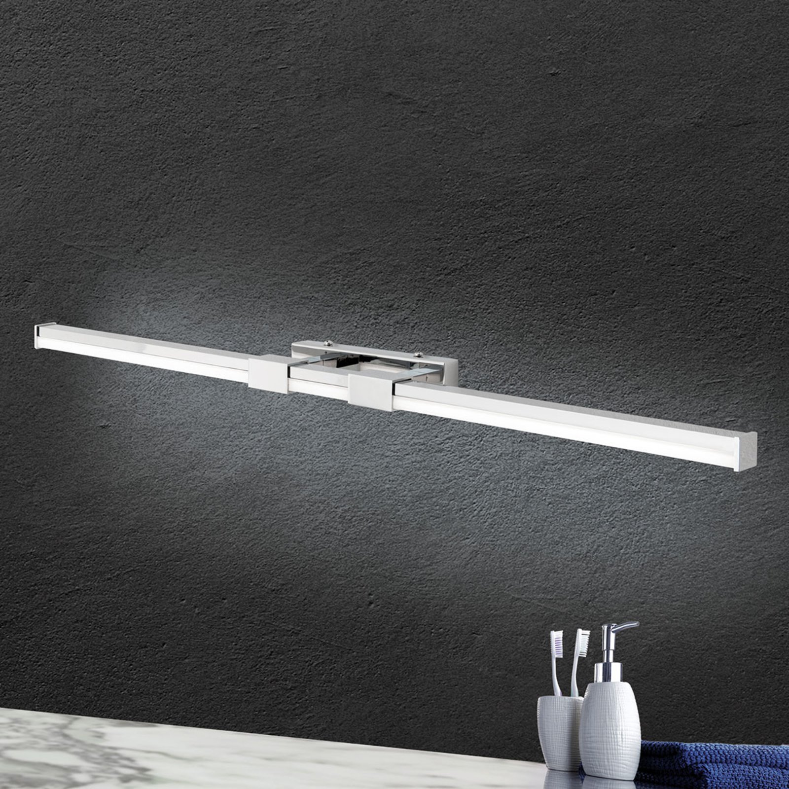 Kúpeľňové zrkadlové svietidlo Argo s LED 75,5 cm