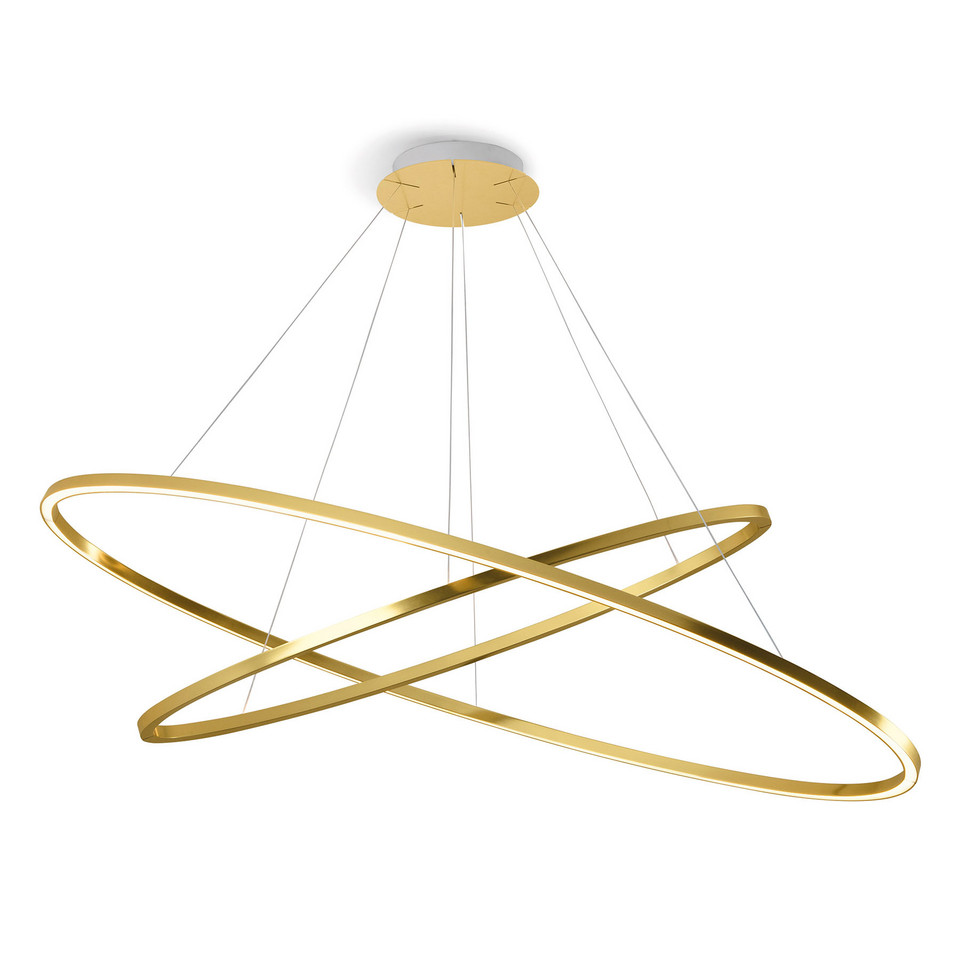 Nemo Lighting Ellisse Double hänglampa 2 700 K guldpolerad, guld / mässing från Nemo Lighting