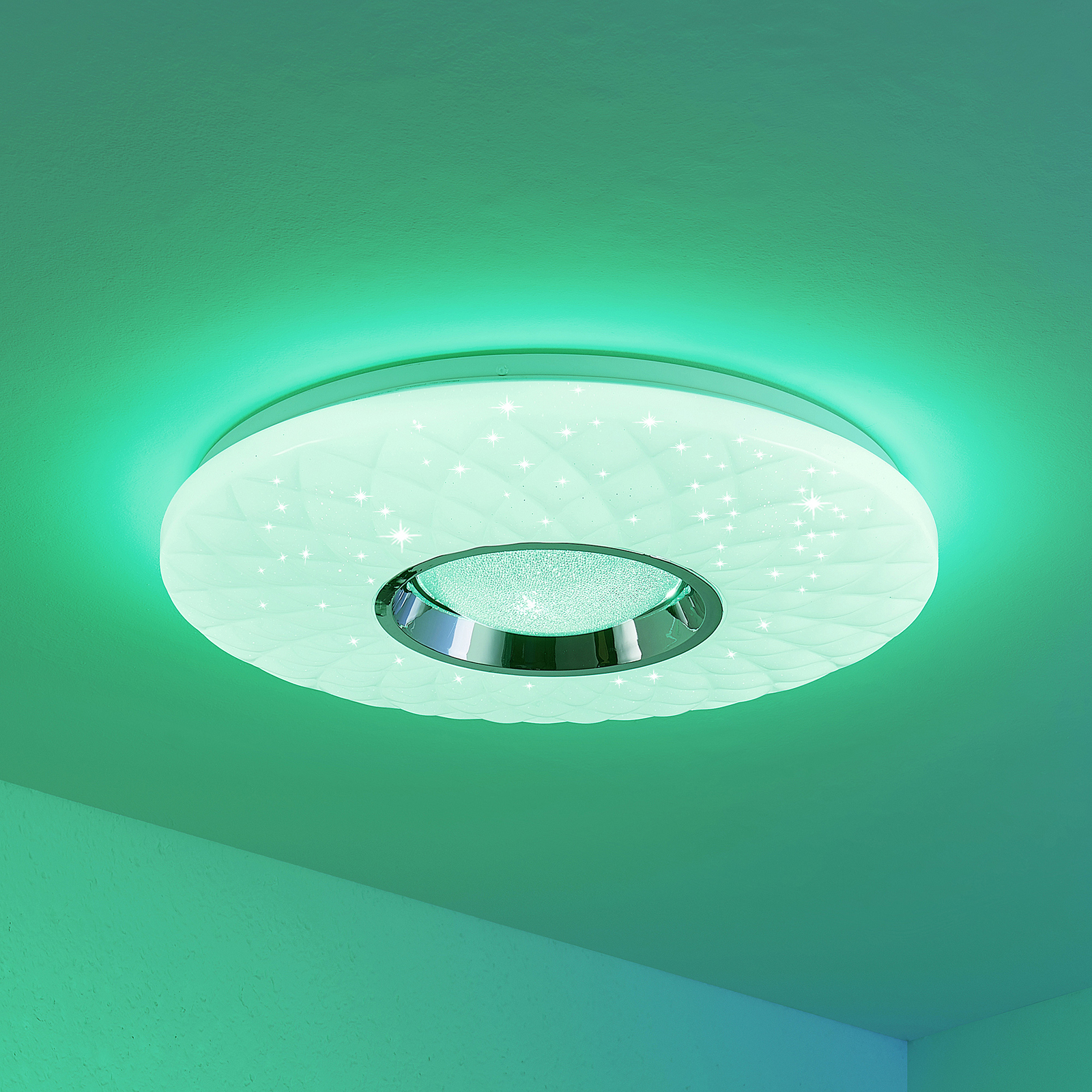 Lindby Illaria LED-taklampa, RGBW, Smart 49 cm
