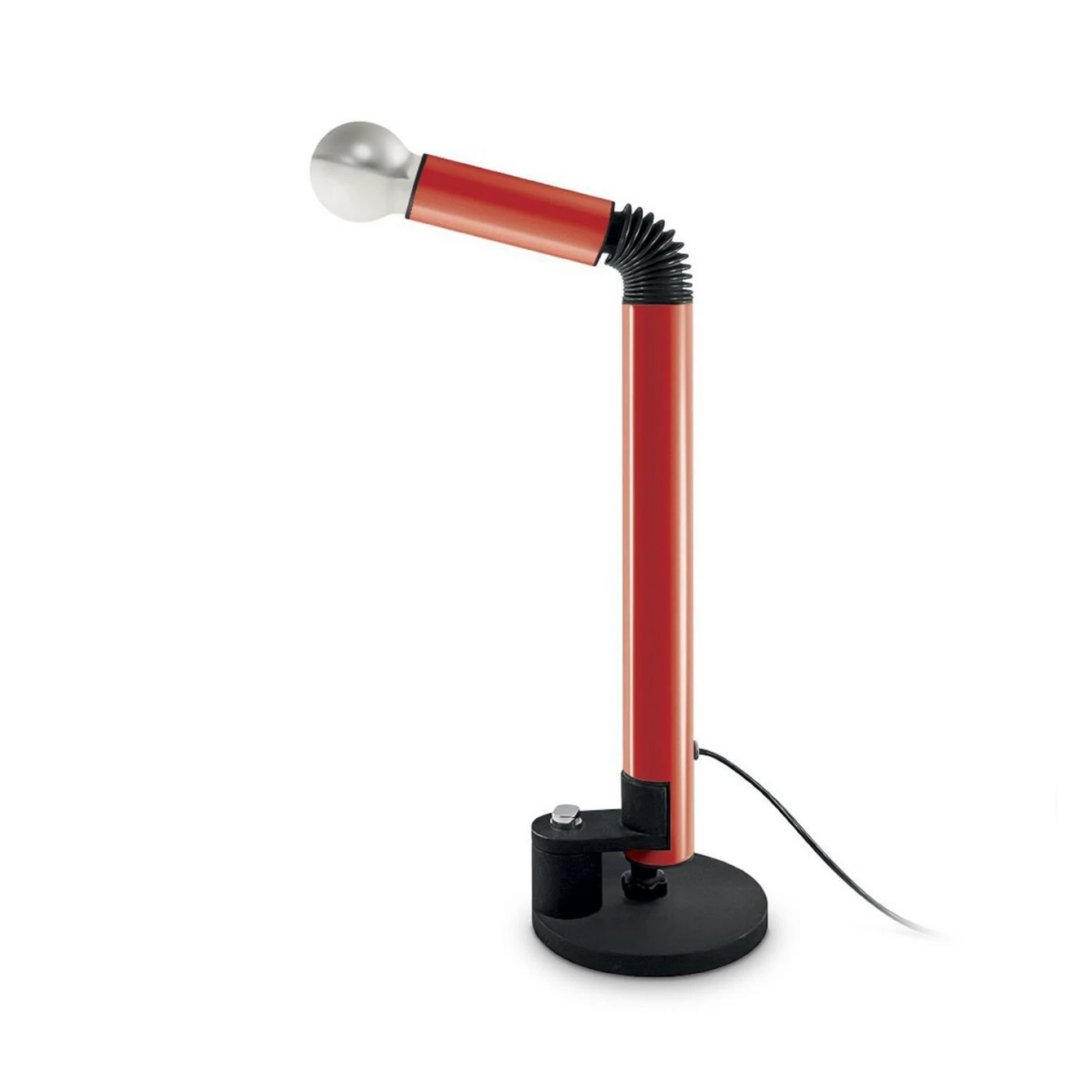 Stilnovo tafellamp Periscopio, rood, hoogte 68 cm, metaal