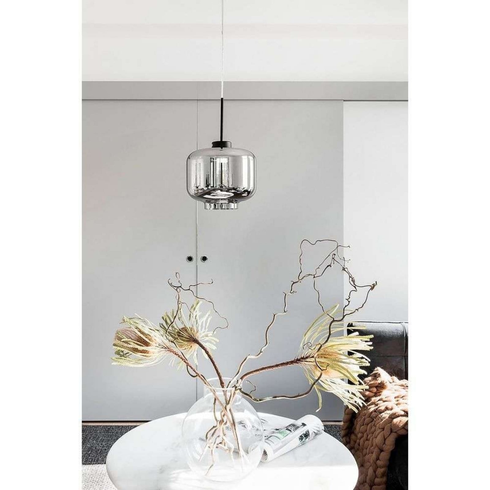 Ritz Taklampa Smoke Globen Lighting - Vardagsrum - Glas