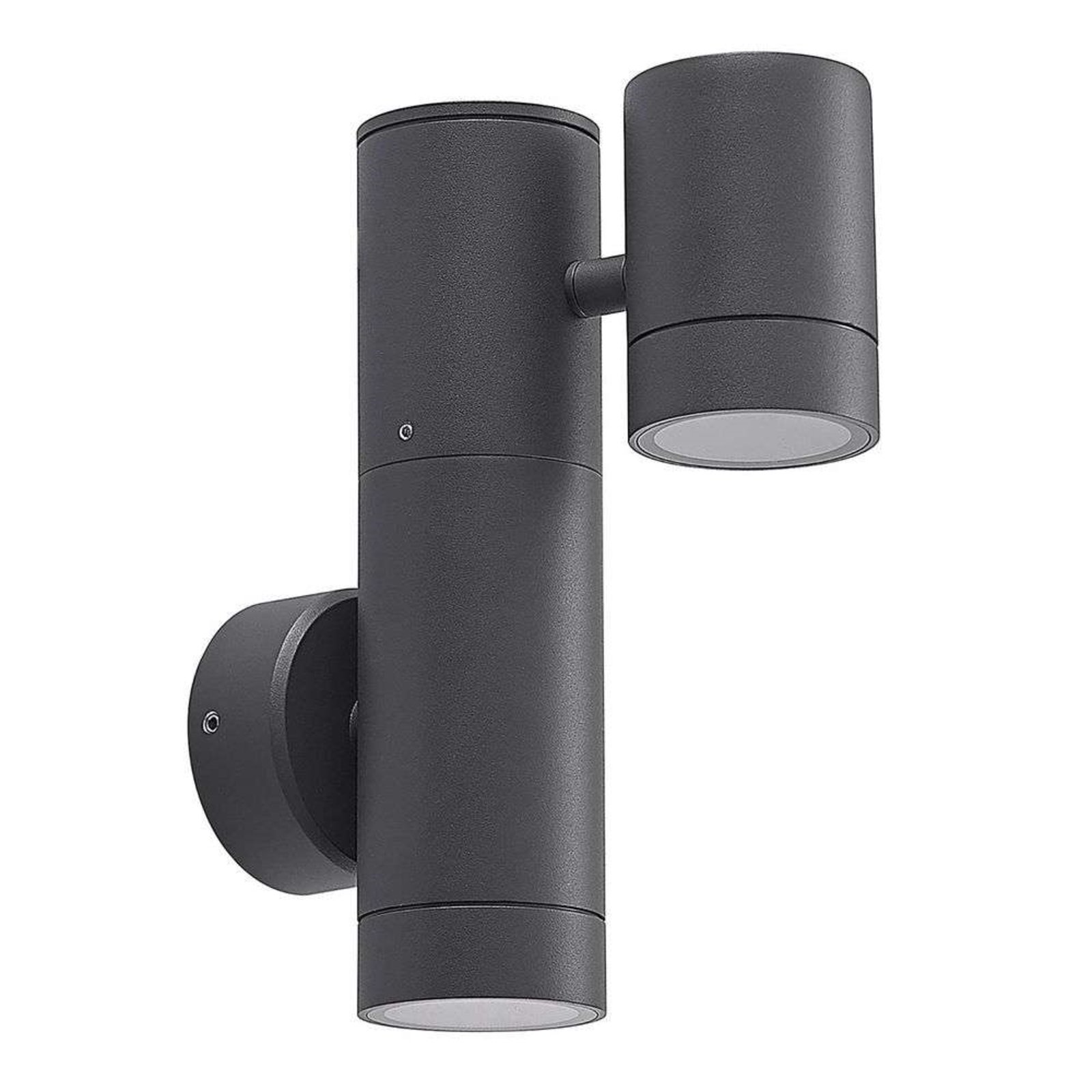 Maloney 2 Outdoor Wall Lamp Dark Grey - Lucande