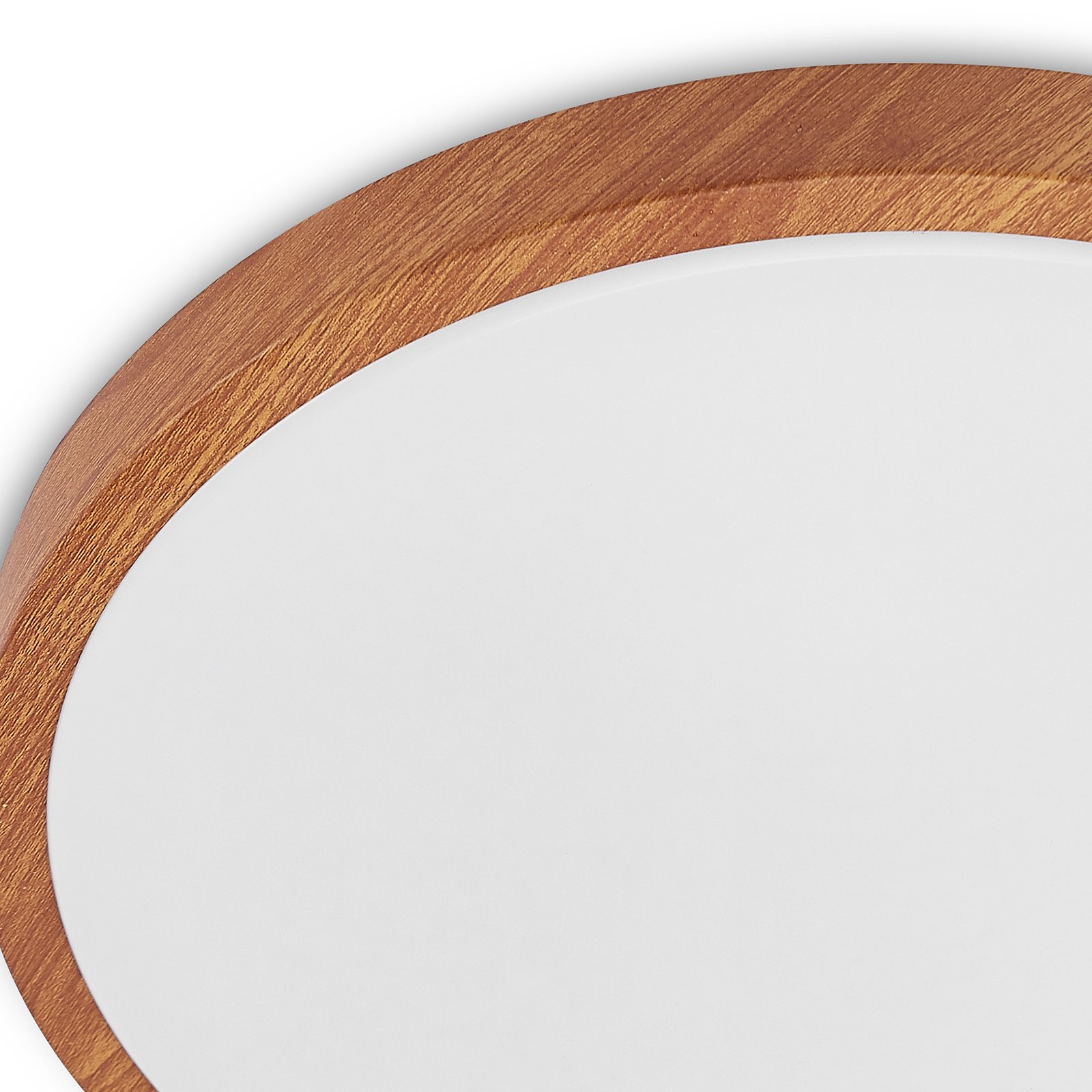 Mynte Round LED Ceiling Lamp Ø42,5 Wood/White - Lindby