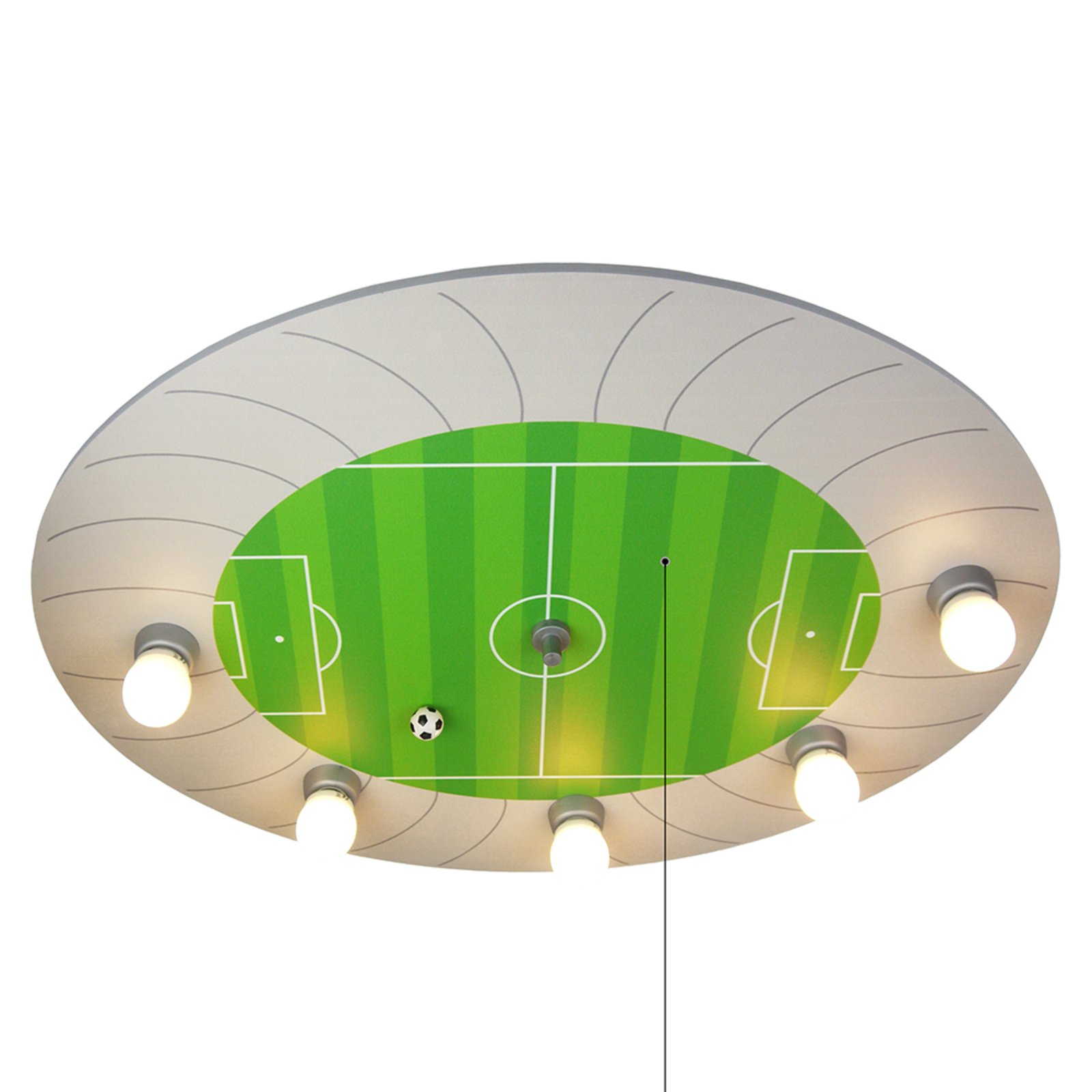 Deckenleuchte Fußballstadion mit LED-Lichtpunkten