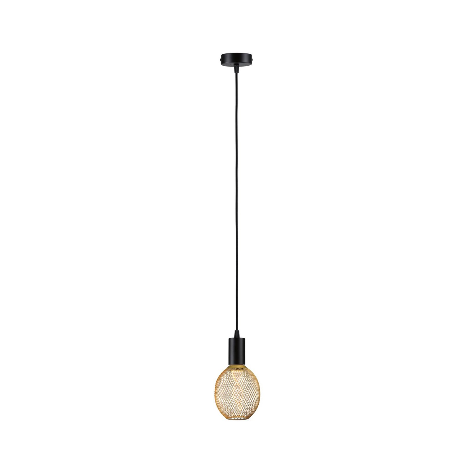 Paulmann Ravi pendant socket E27, black matt