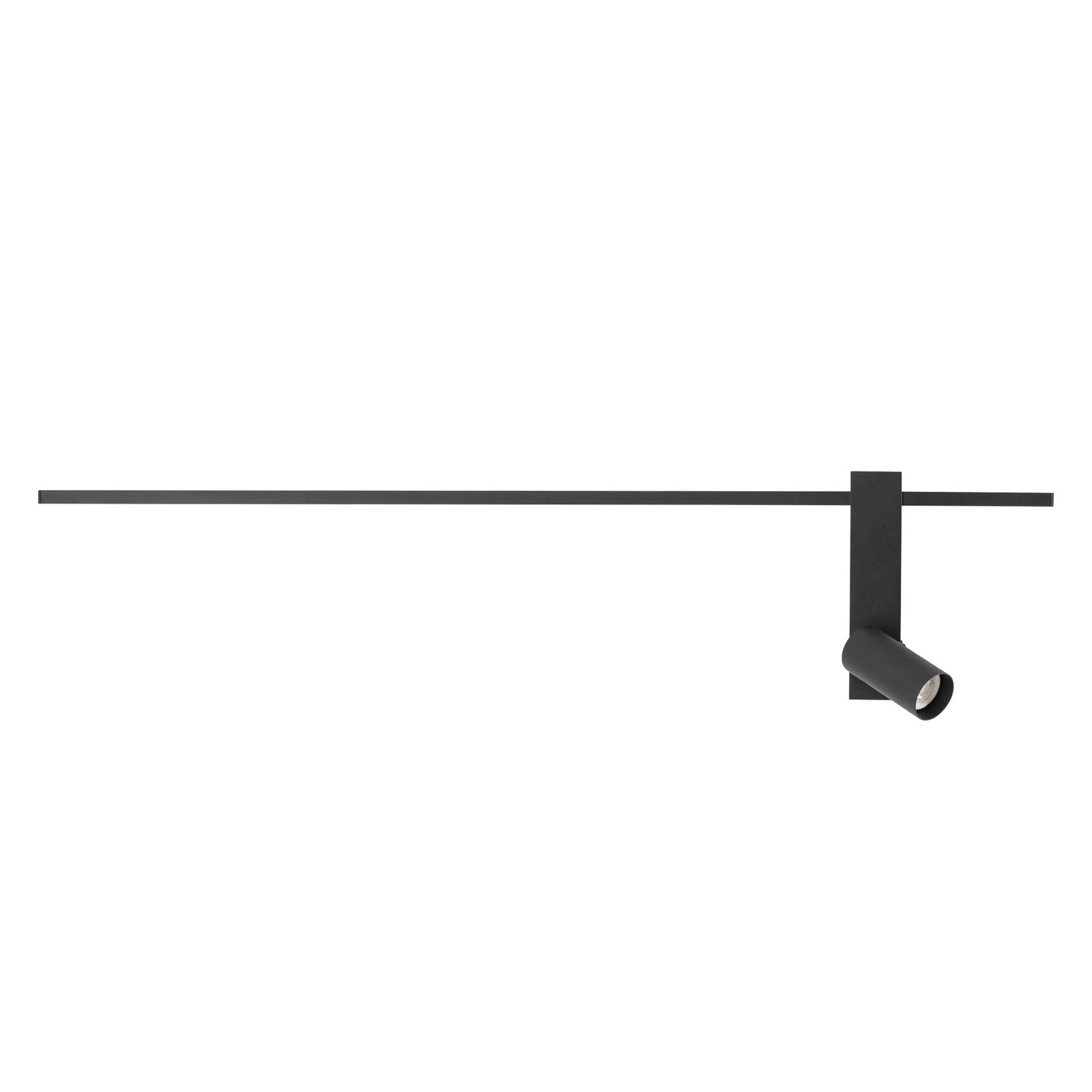 Wandlampe EASY RIGHT, schwarz Breite 80 cm Metall GU10 + LED