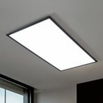 Lindby LED panel Nelios, 120 x 60 cm, CCT, črna, kovina