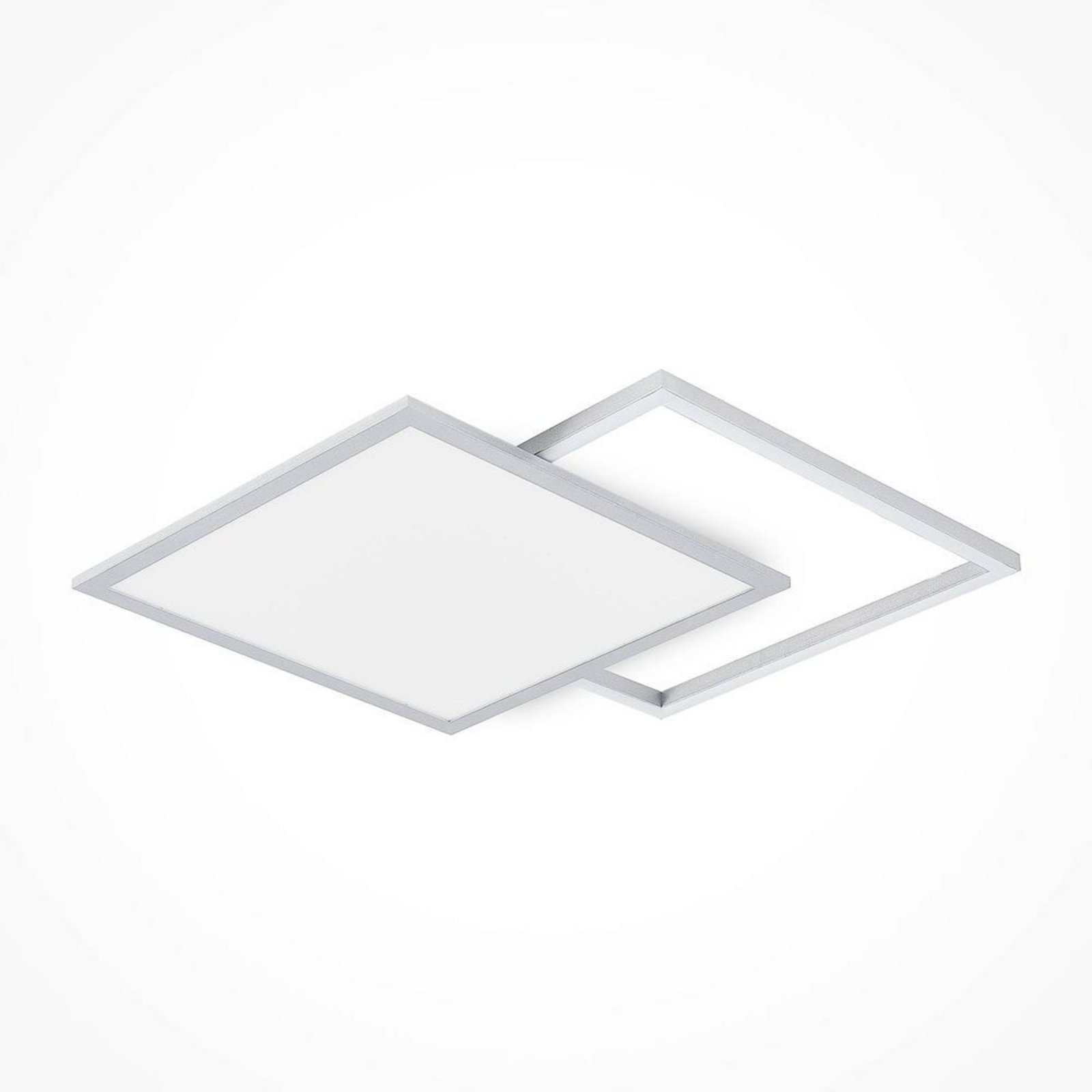 Senan LED Square Plafonieră CCT Silver - Lucande