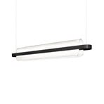 kdln Lampada LED a sospensione Nami, nero, lunghezza 150 cm, vetro