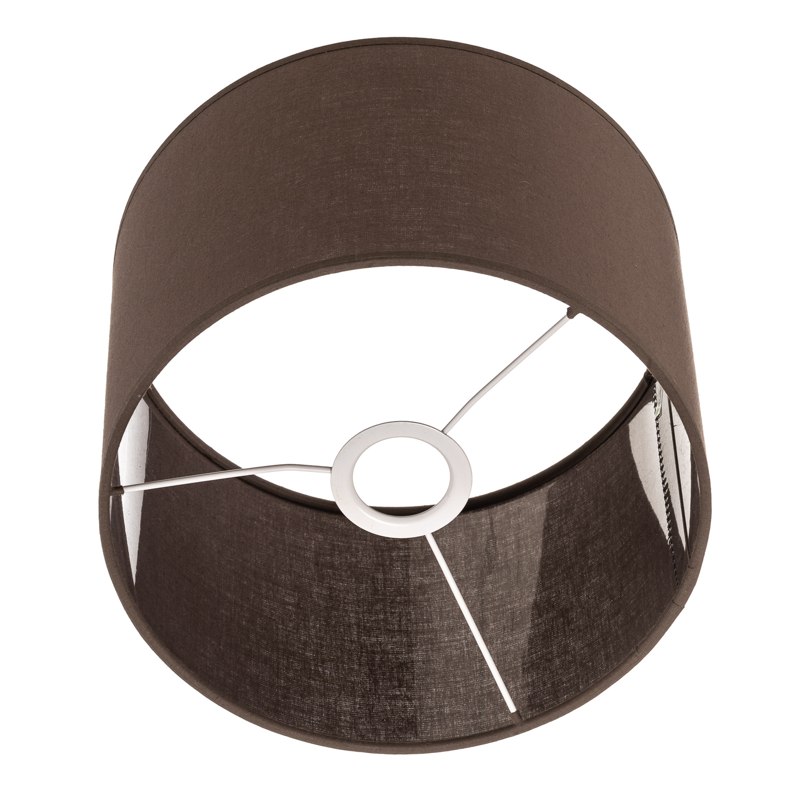 Abat-jour Roller, brun terre, Ø 25cm, H 18cm