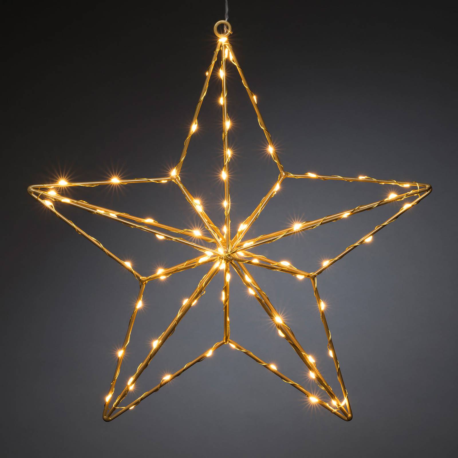 Gold Star LED decorative light 37 x 36 cm Lights.co.uk