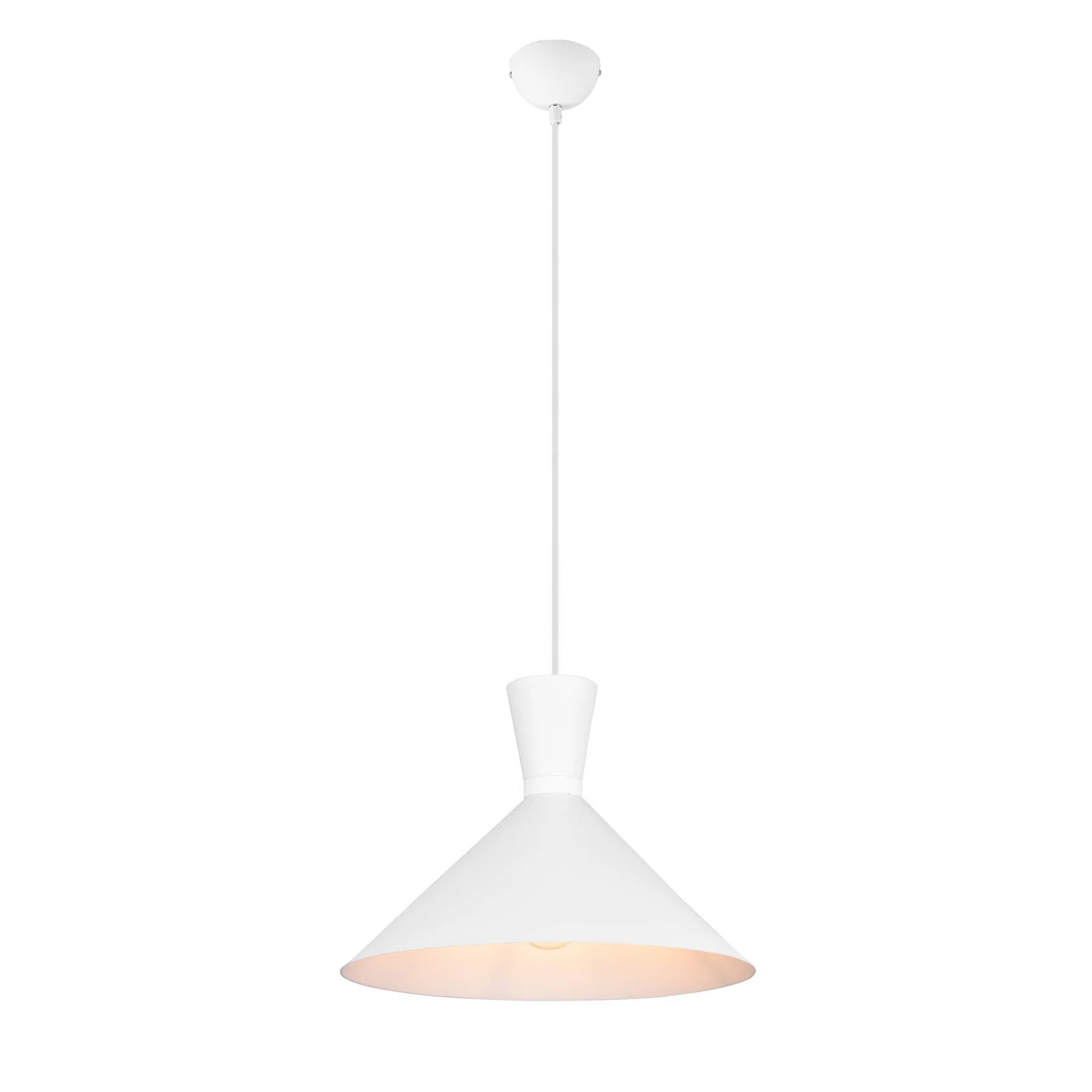 Enzo pendant light, one-bulb, Ø 35 cm, white