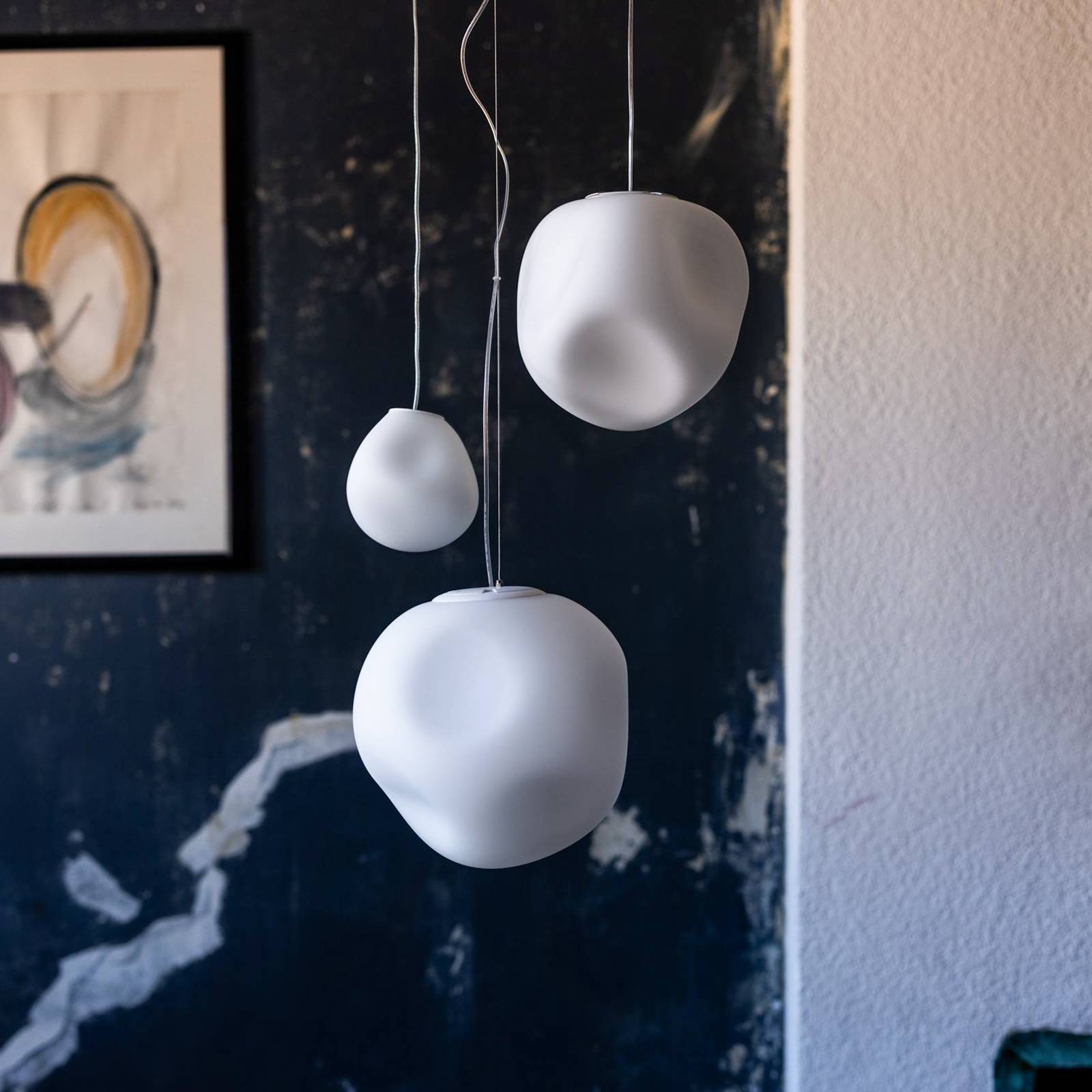 Foscarini Hängeleuchte Hoba Piccola, Ø13cm, Abhängung 350 cm günstig online kaufen