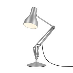 Anglepoise Type 75 da tavolo, argento lucido