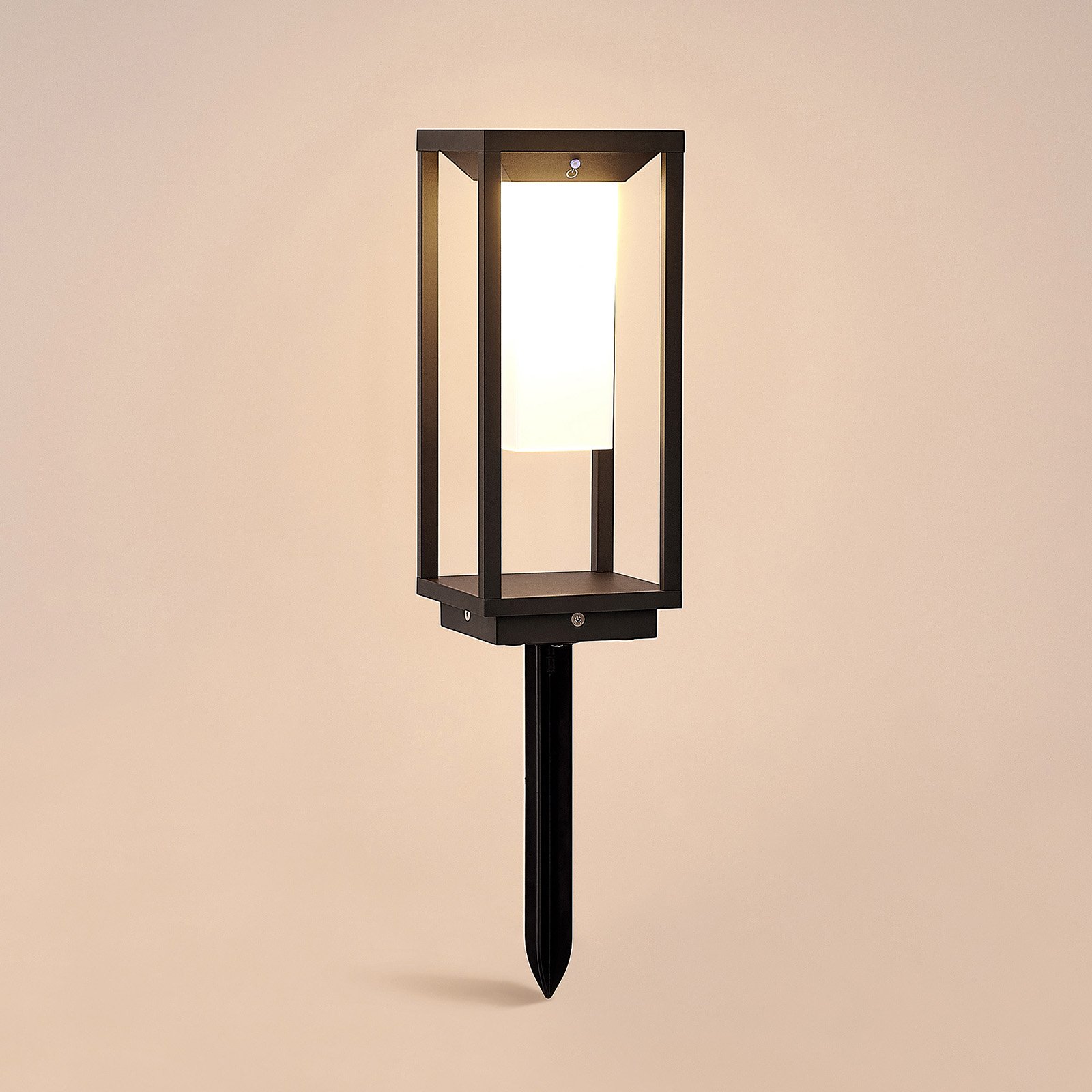 Lucande Eliel LED-solcellssockellampa, 34 cm