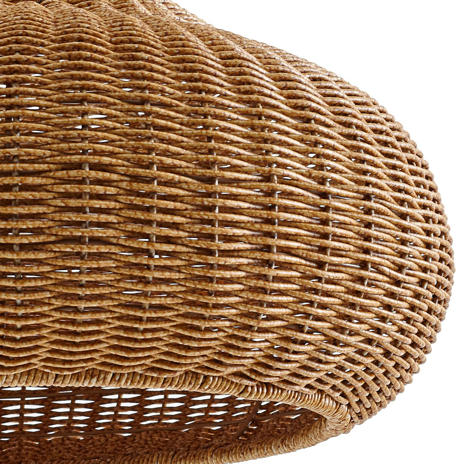 Lucande Außenhängeleuchte Taniola, 1-flammig, beige, Rattan