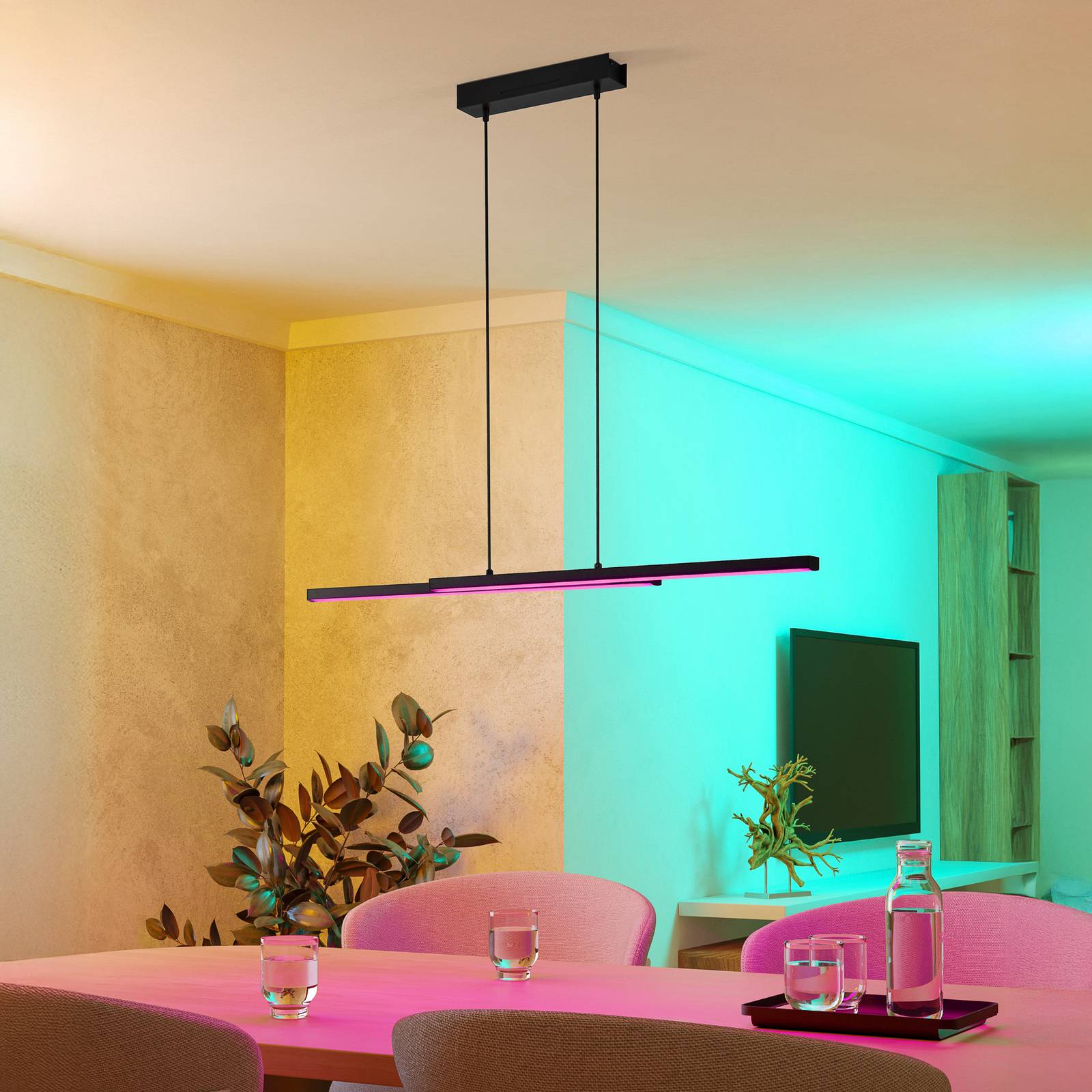  Eglo Connect Eglo Connect Fraioli-z Led-hängeleuchte Schwarz 