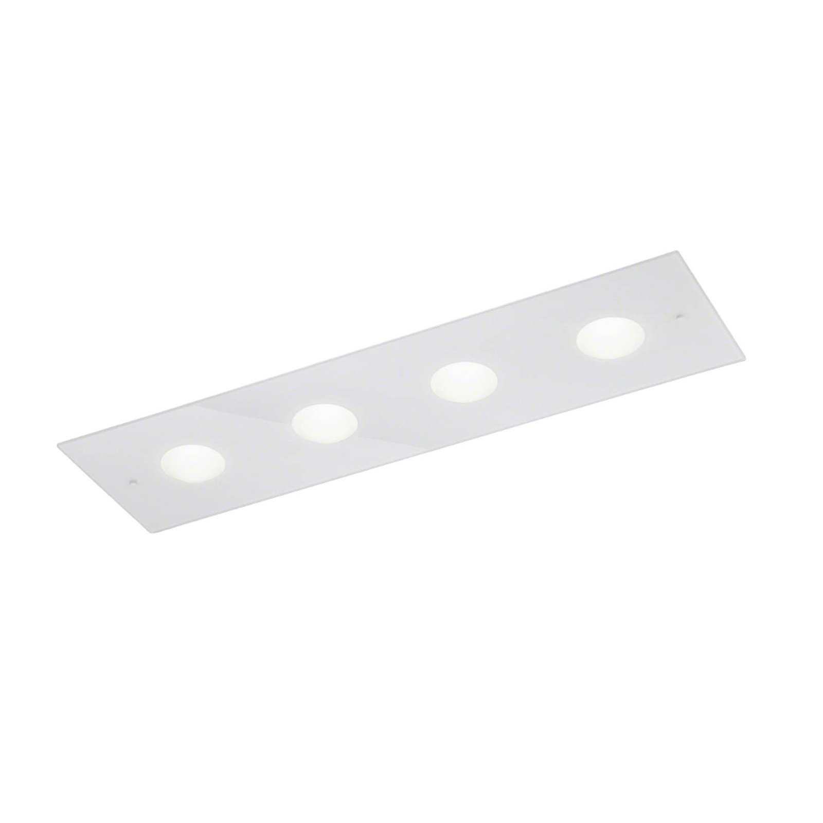 Helestra Nomi plafonnier LED 75x21 cm dim blanc