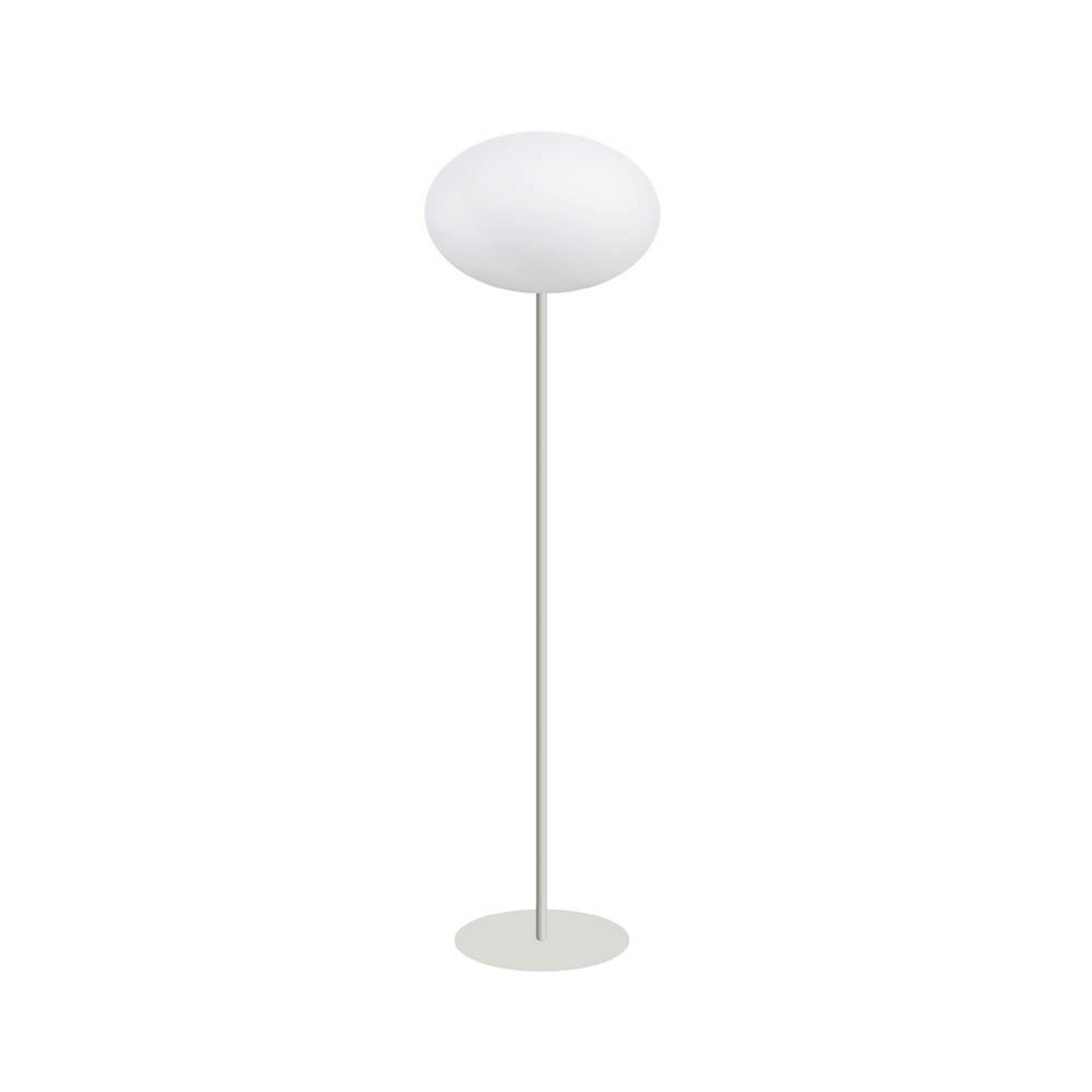 Eggy Pin Lampadar Dim. Ø32 Opal White/Lacquered White - CPH Lighting