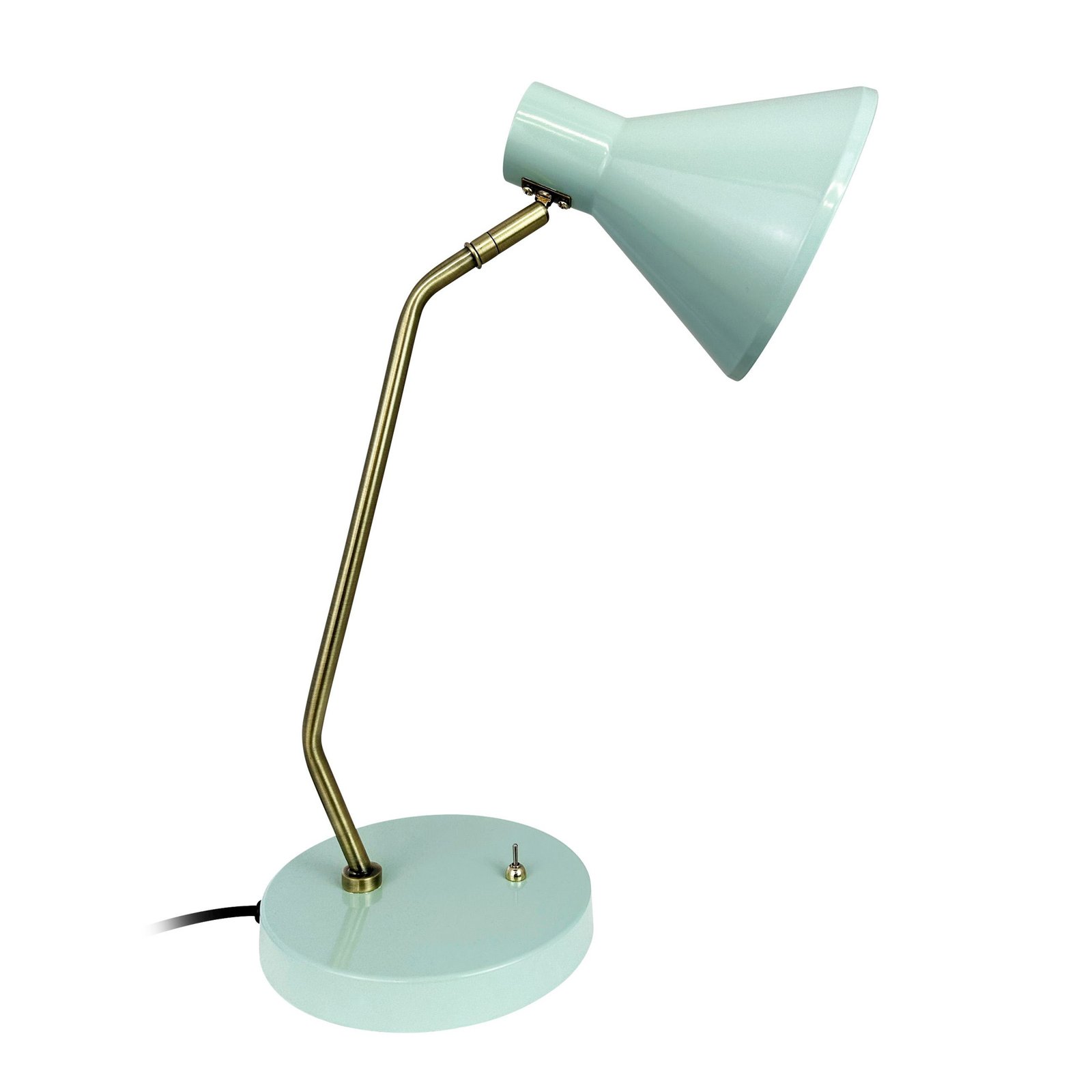 Lampa stołowa Dyberg Larsen Sleep, miętowa zieleń, wysokość 43,3 cm