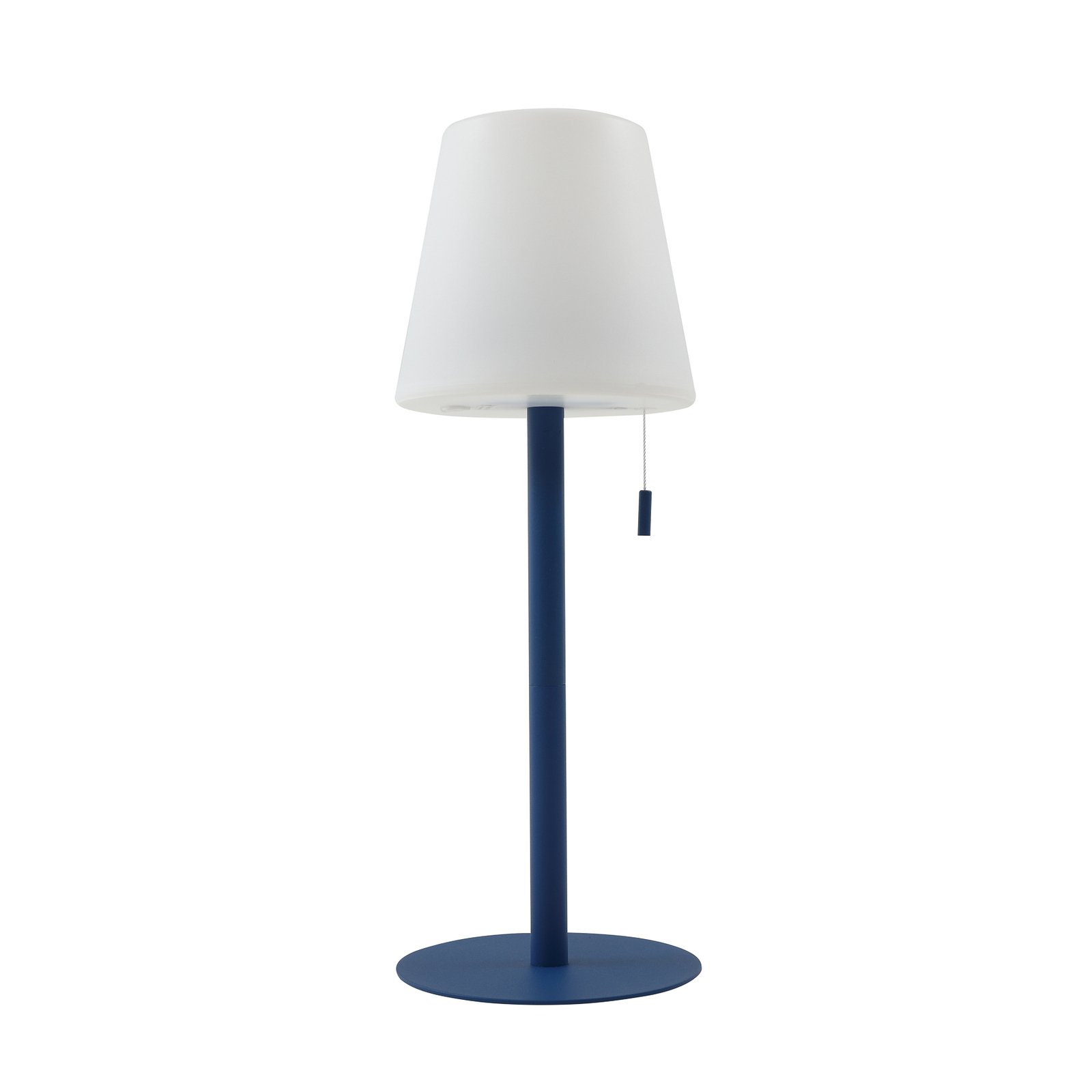 Lindby Azalea LED dobíjacia lampa, laditeľná biela, modrá