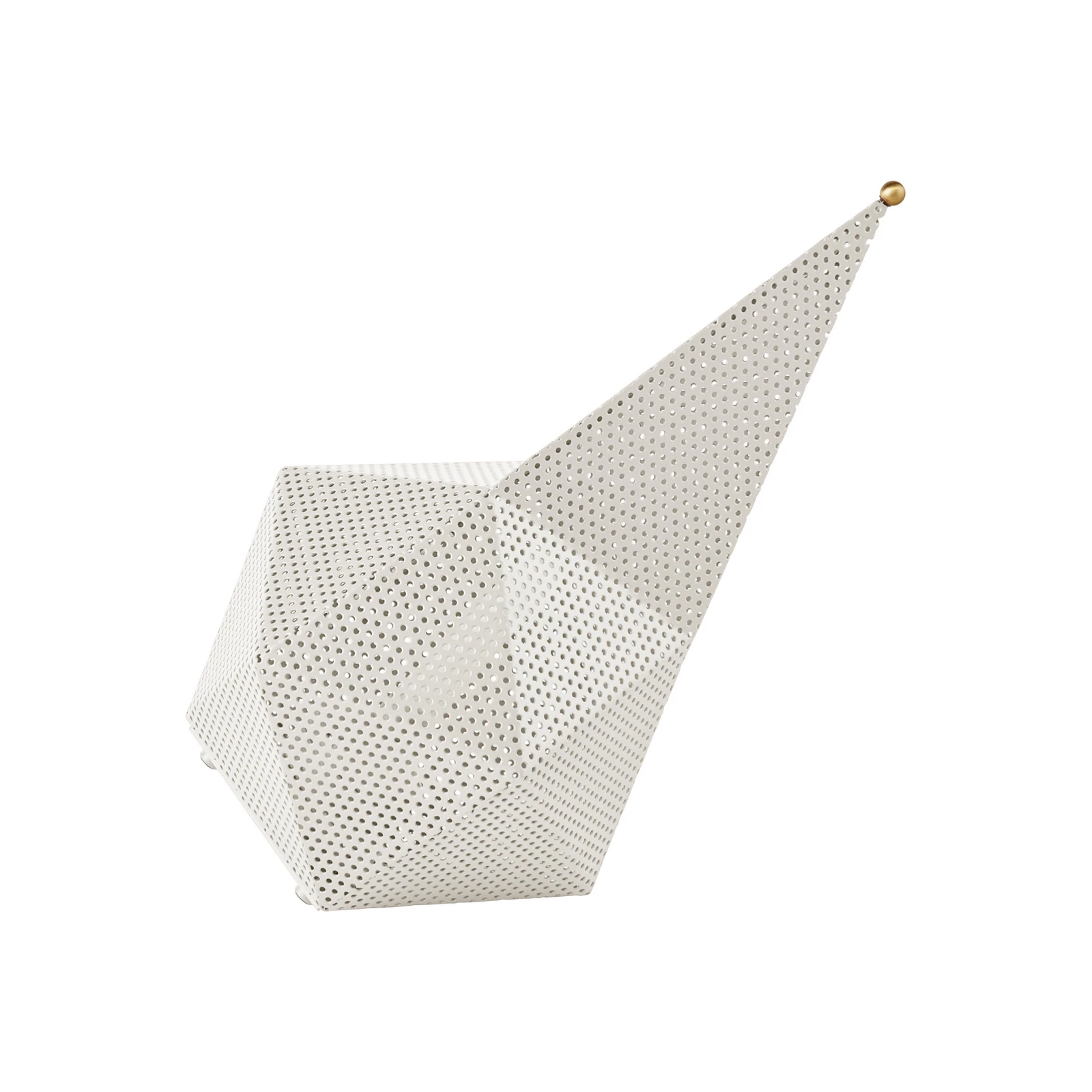 Gubi LED akumulatoru galda lampa Bagdad, balta, augstums 36 cm, tērauds