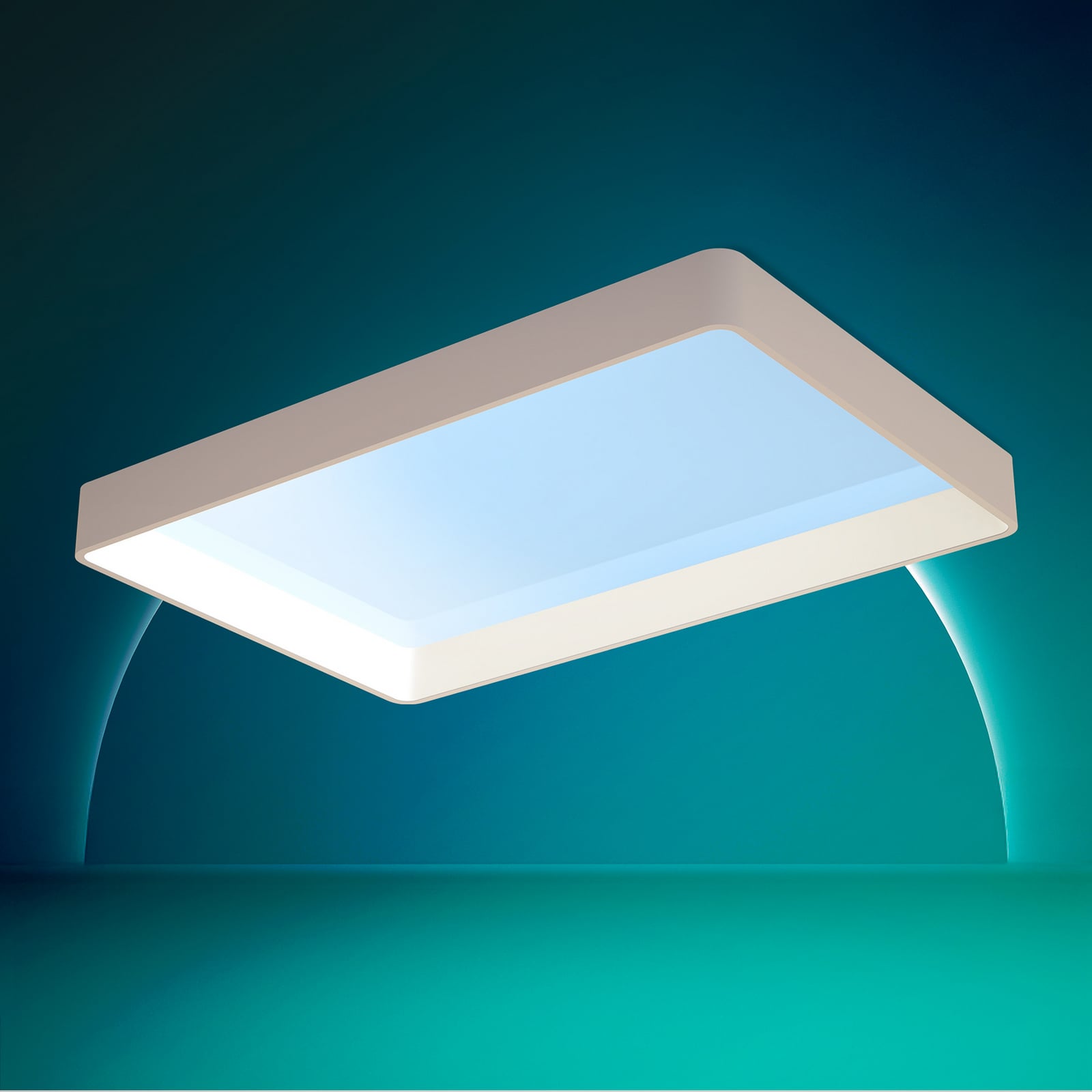 LED-Deckenlampe SKYLIGHT, 91 x 60 cm weiß CCT IP44 - Philips LED-Deckenlampe SKYLIGHT, 91 x 60 cm weiß CCT IP44 - Philips