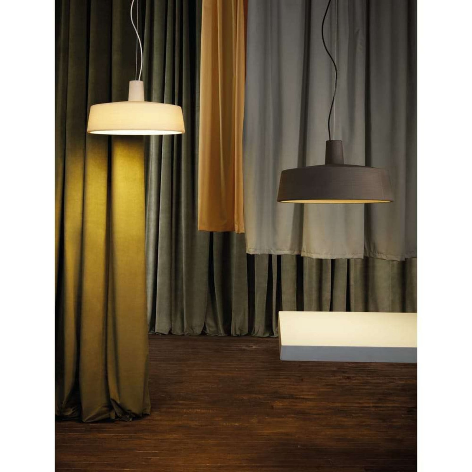 Soho 57 LED Pendel Stone Grey MARSET - Plastik