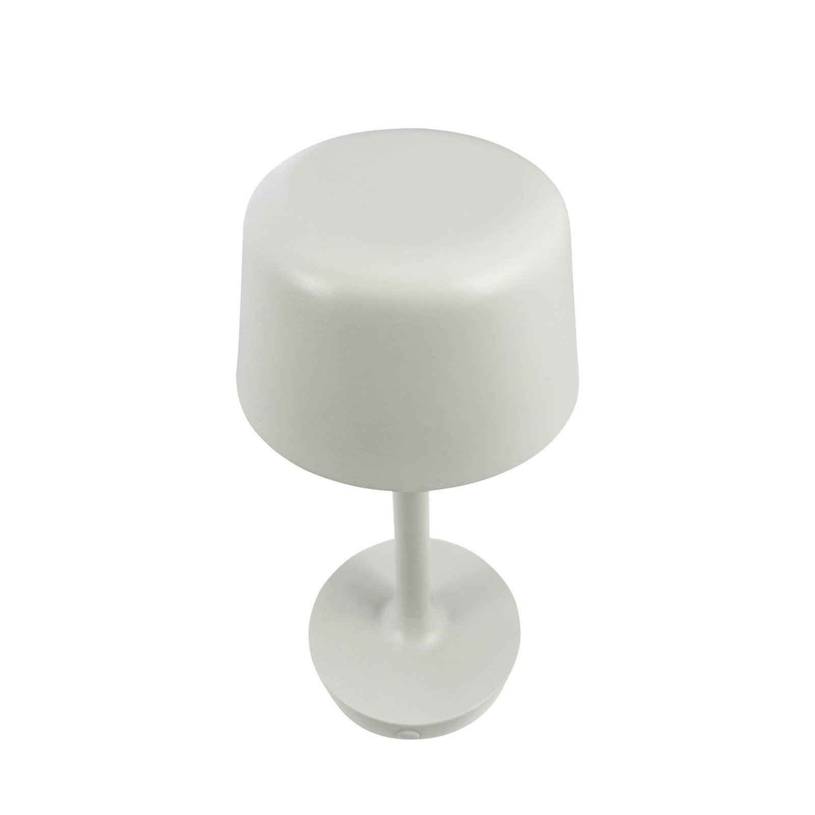 Dyberg Larsen LED table lamp Flow, cream, height 25 cm