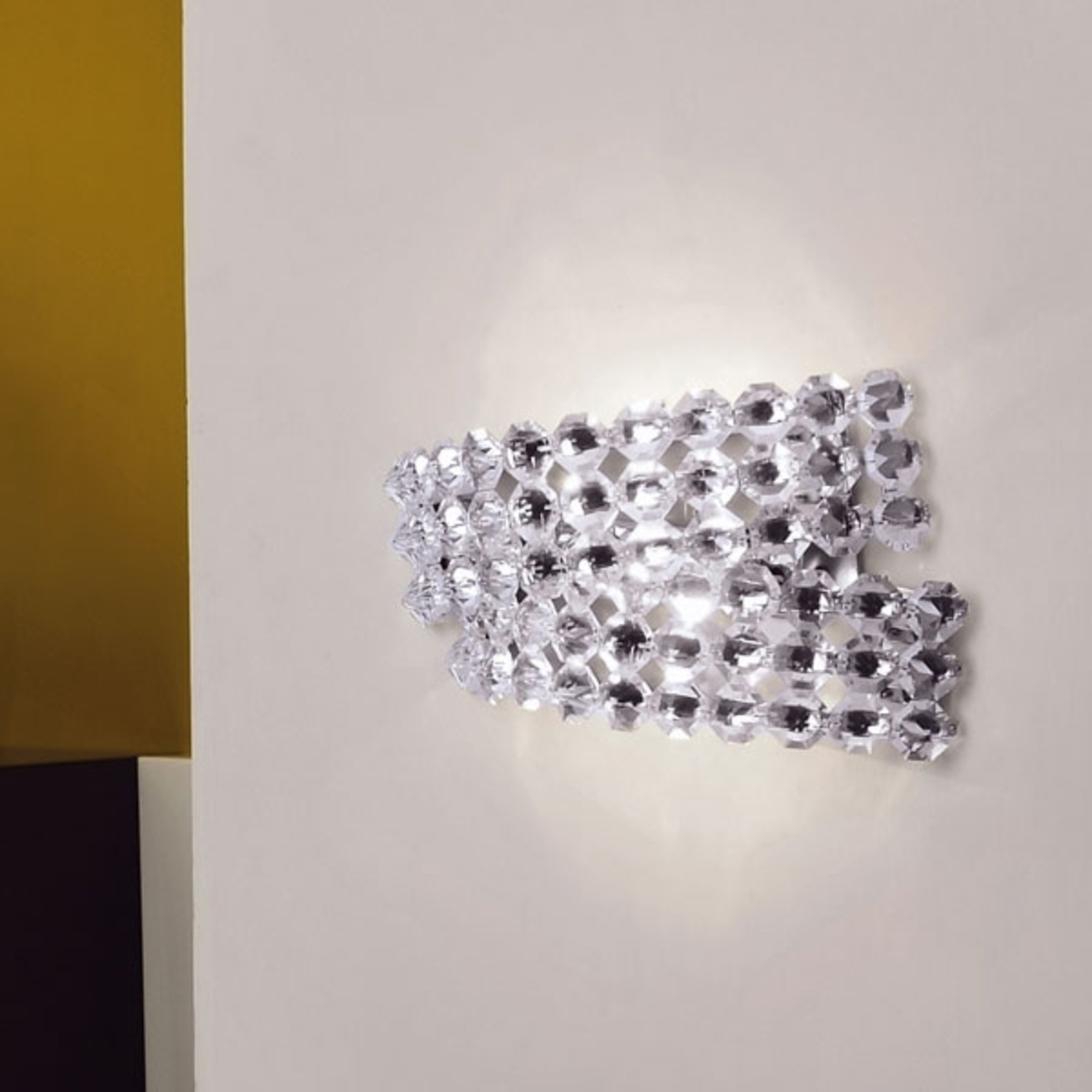 Кристална стенна лампа Diamante AP2