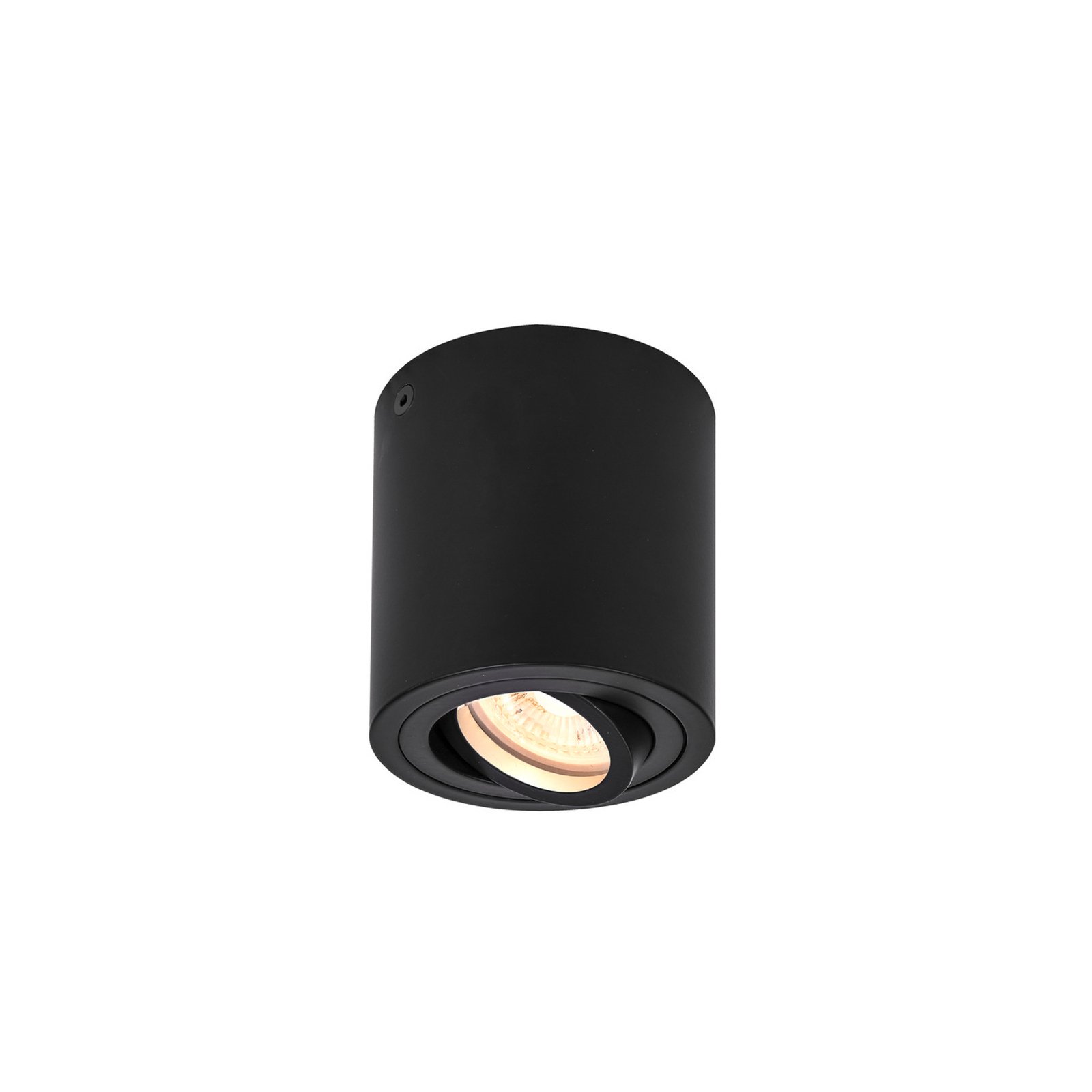 SLV Triledo lubinis šviestuvas, juodas, aliuminis, Ø 10 cm