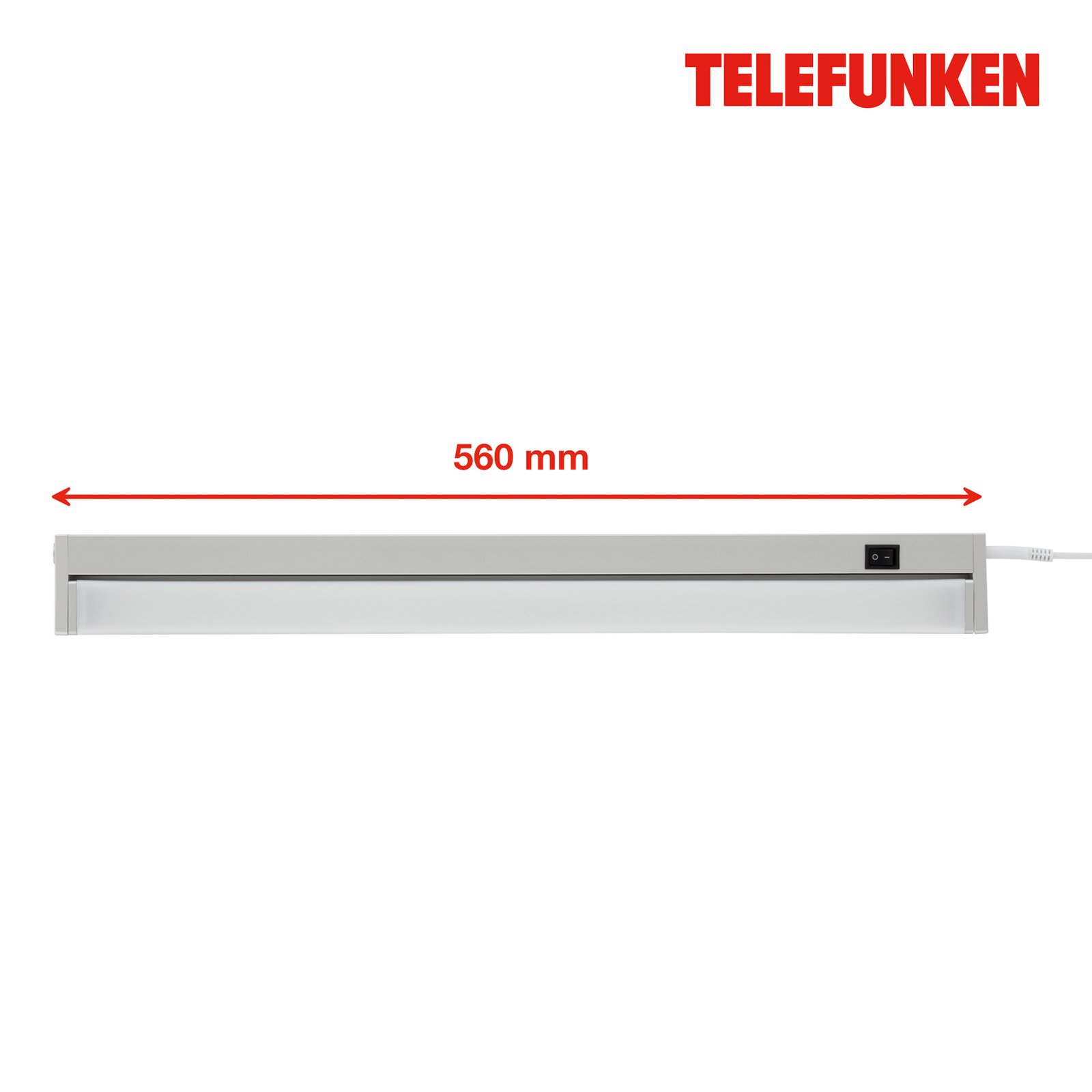 LED under-cabinet light Hestia, 4,000K, 1,000lm, titanium
