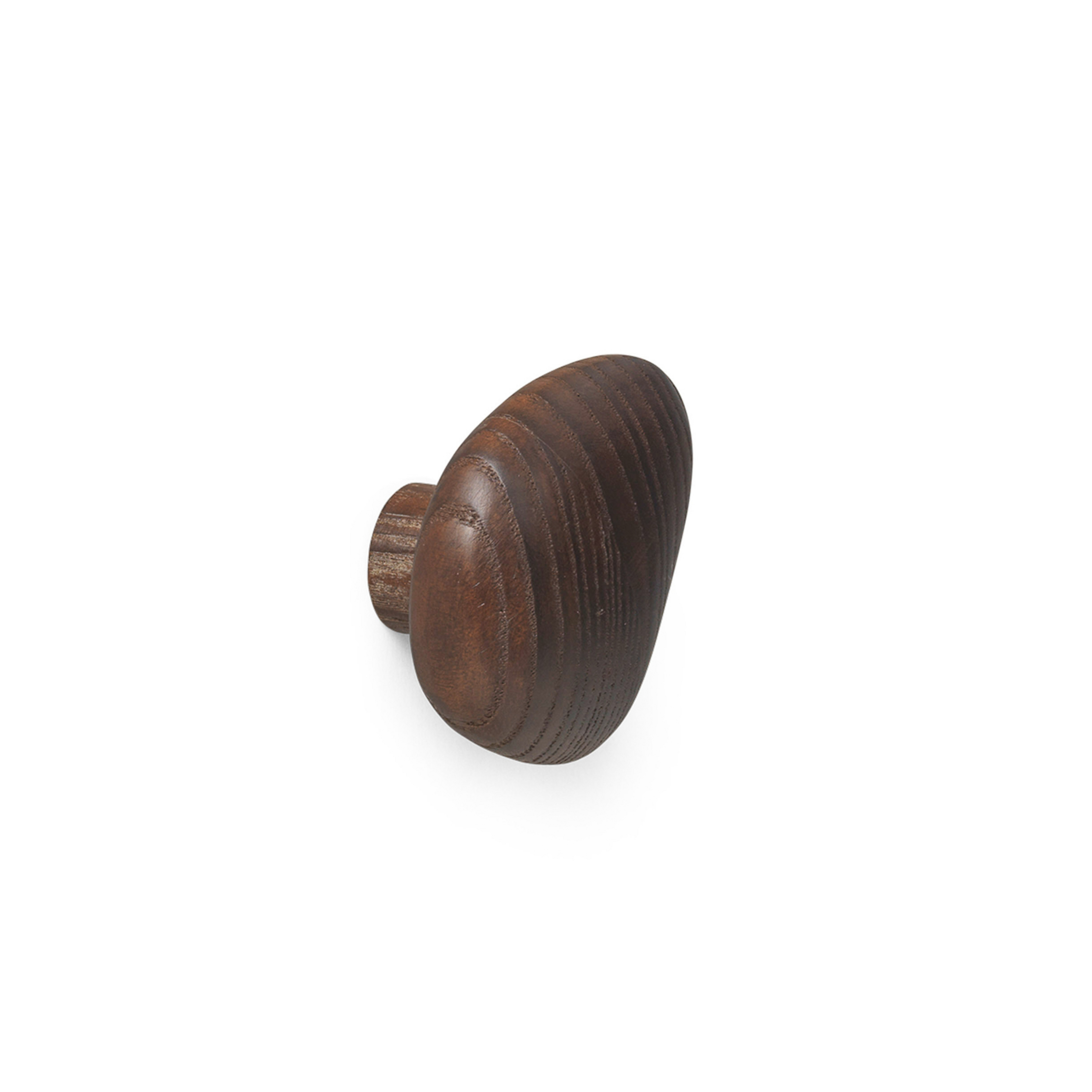 ferm LIVING Hook Cairn, tmavě hnědá, dřevo, sada 2 kusů