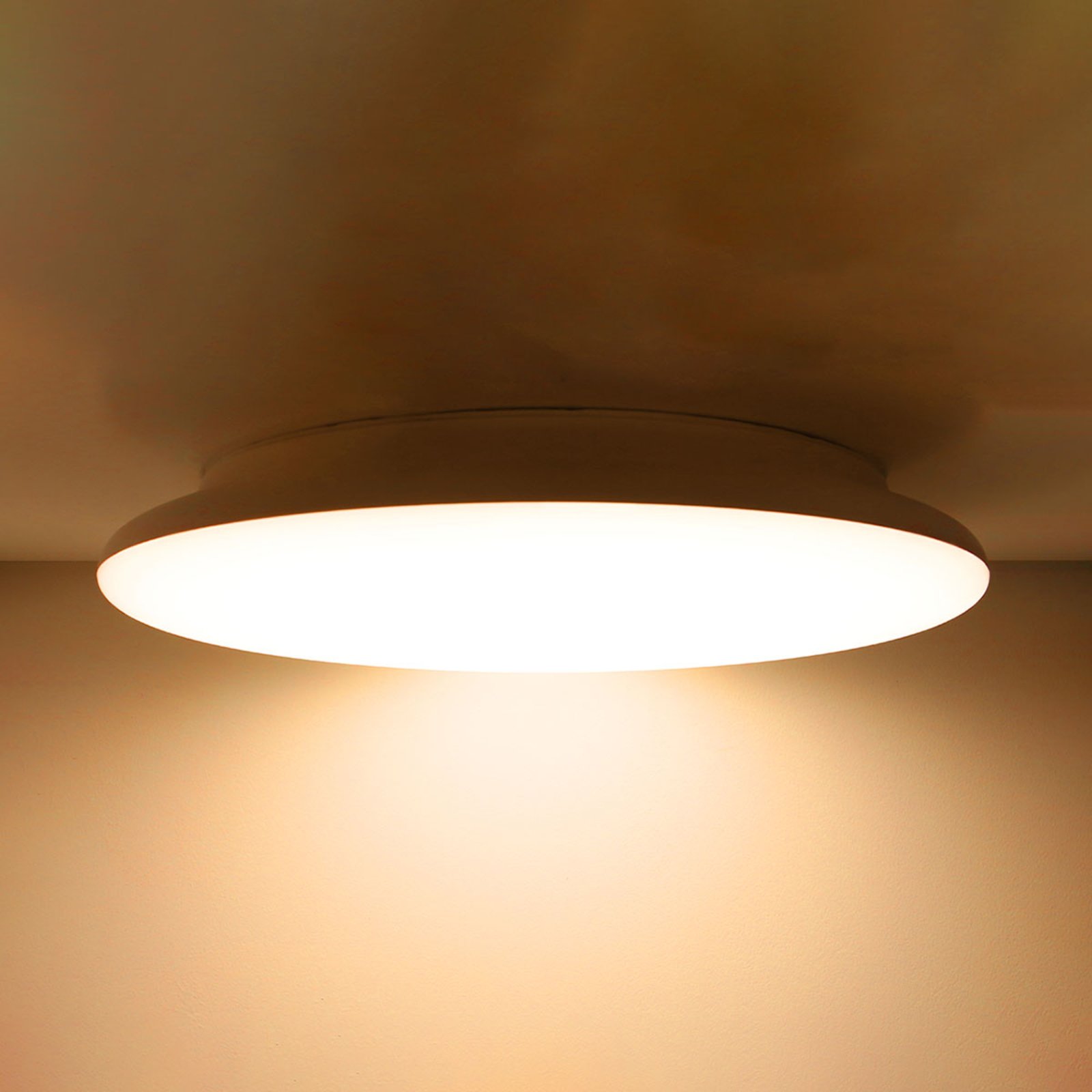 SLC LED-loftlampe, dæmpbar, IP54 Ø 25 cm 3.000K