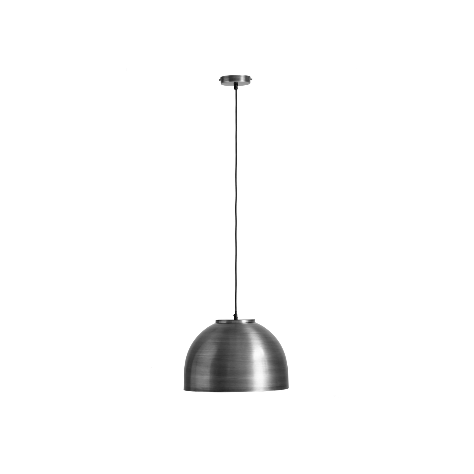 Hermi I pendant light metal lampshade Ø 40cm, grey