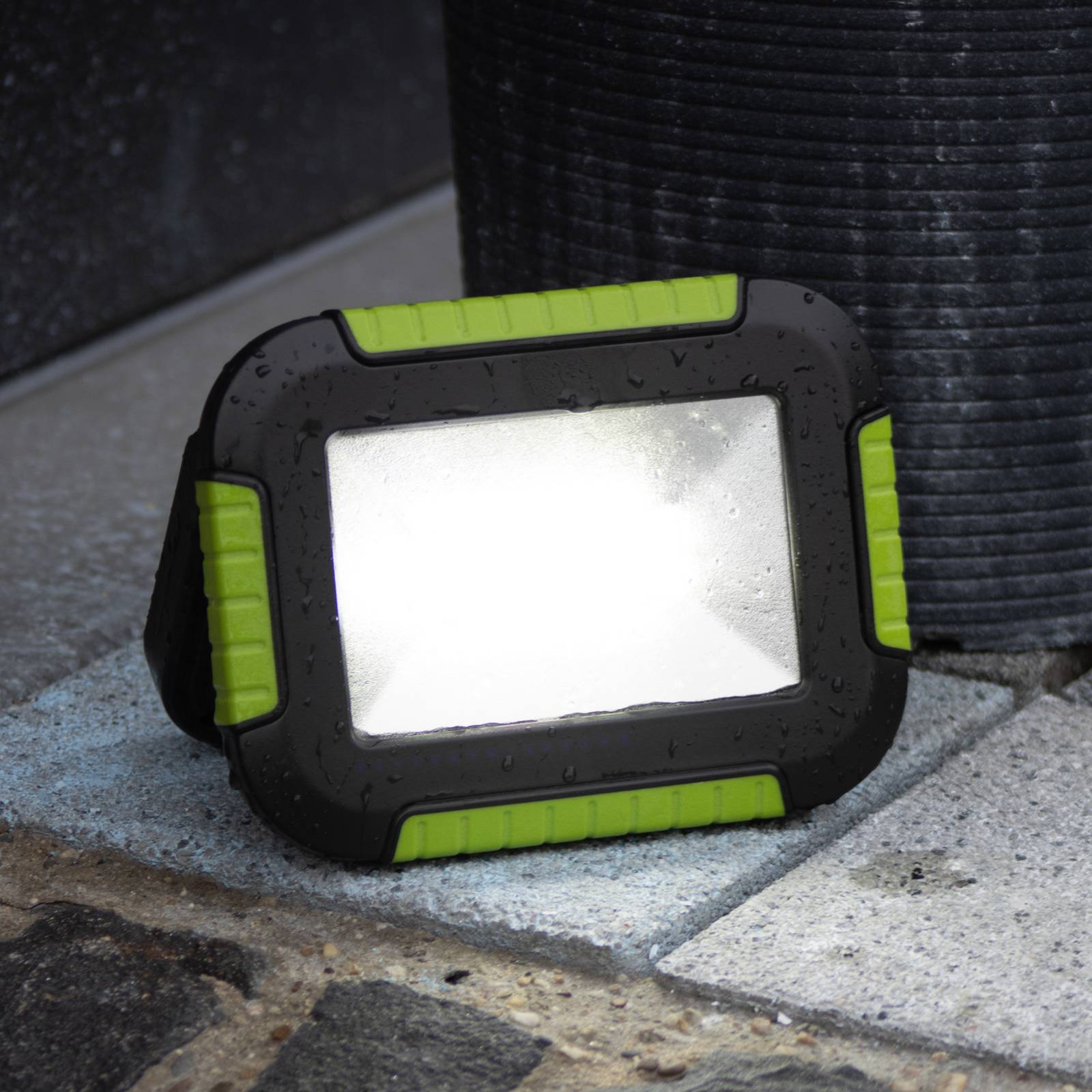  Fh Lighting Led-akku-außenstrahler 850946, Schwarz/grün, Länge 16 Cm 