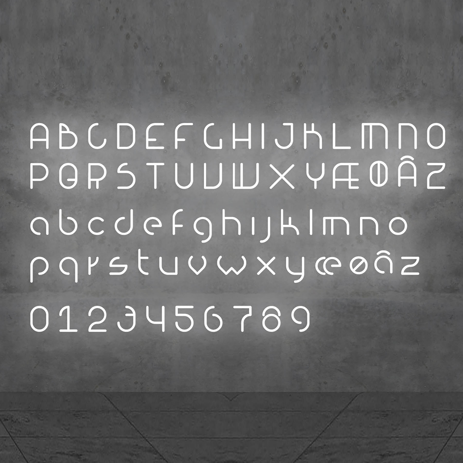 Artemide Alfabeto de luz mural letra maiúscula S