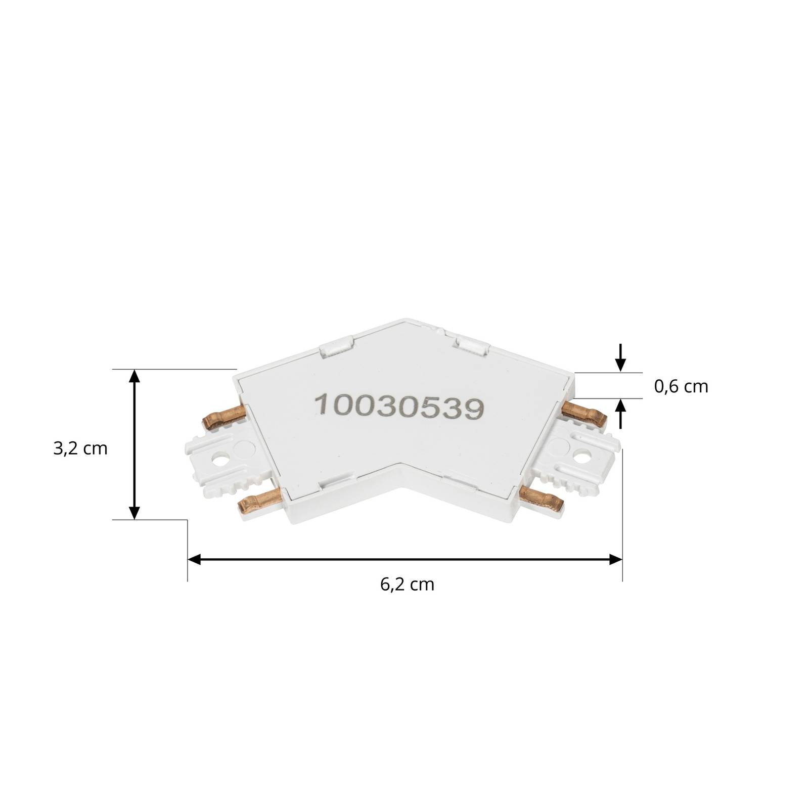 Lindby-kontakt Lumaro hvit 120° plast