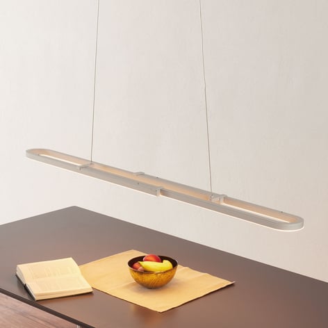 LED-Pendelleuchte Marga, Länge variabel, weiß