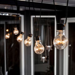 Catena luminosa LED Biergarten ambra, prolunga