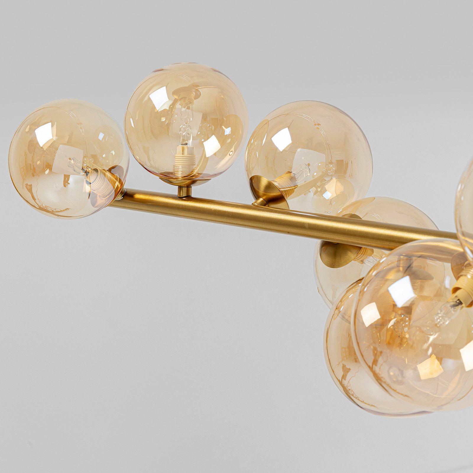 Závesná lampa KARE Scala Balls, zlatá