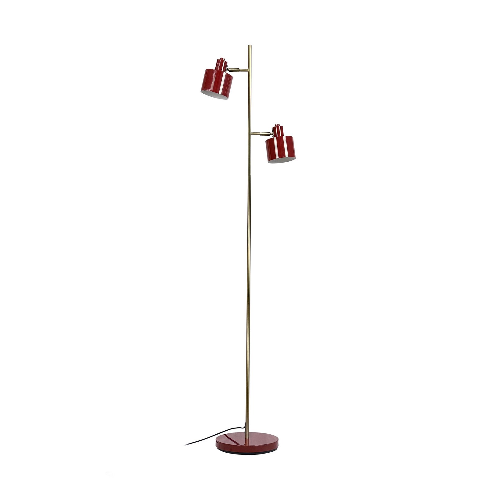 Dyberg Larsen Stojna svetilka Ocean, temno rdeča, 160 cm, 2-svetlobna.
