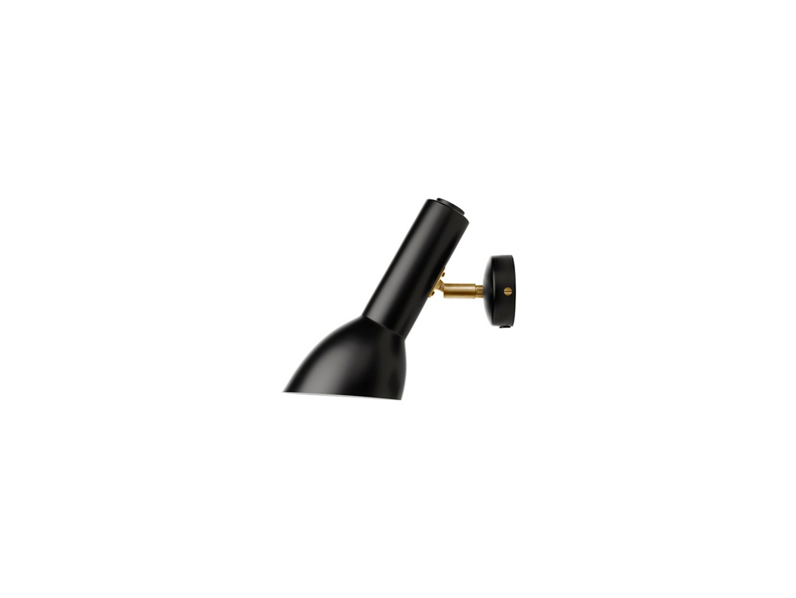 Oblique Aplică de Perete HW Brass/Black - CPH Lighting