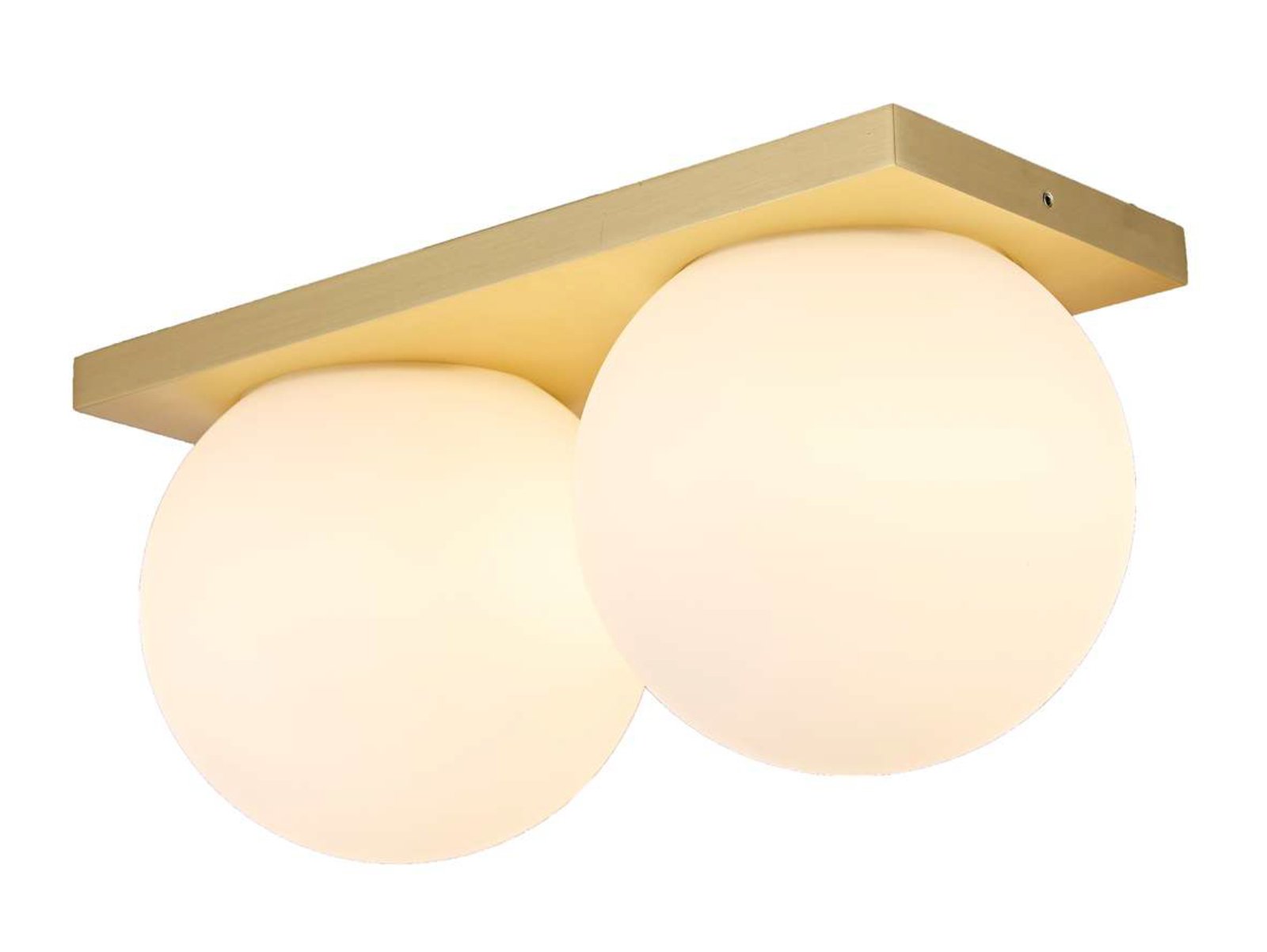 Palla Mini C290 LED Lámpara de Techo Dim-to-Warm Ópalo/Latón - Antidark