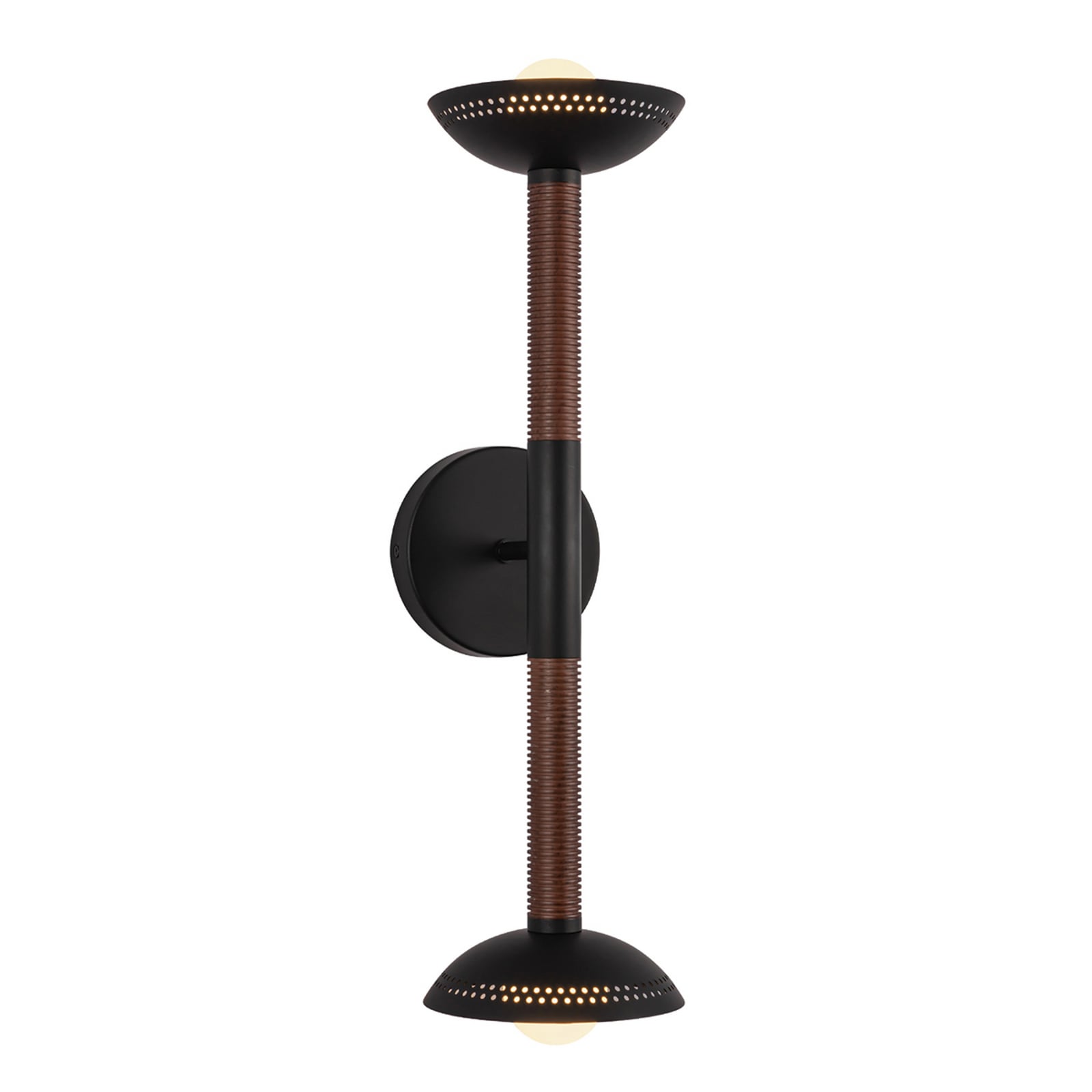 Kinkiet LED Arden, czarny matowy, wysokość 57 cm, 2-punktowa, metalowy, Kinkiet LED Arden, czarny matowy, wysokość 57 cm, 2-punktowa, metalowy,